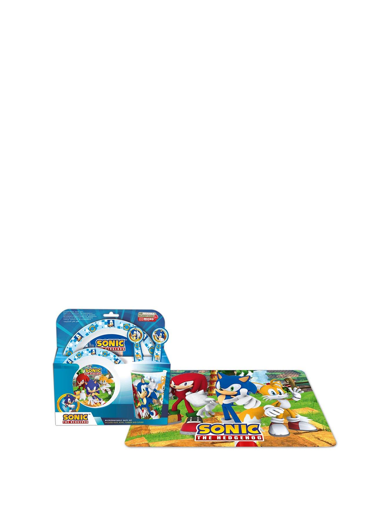 undefined Sonic 6 Piece Kids Dinner and Placemat Set
