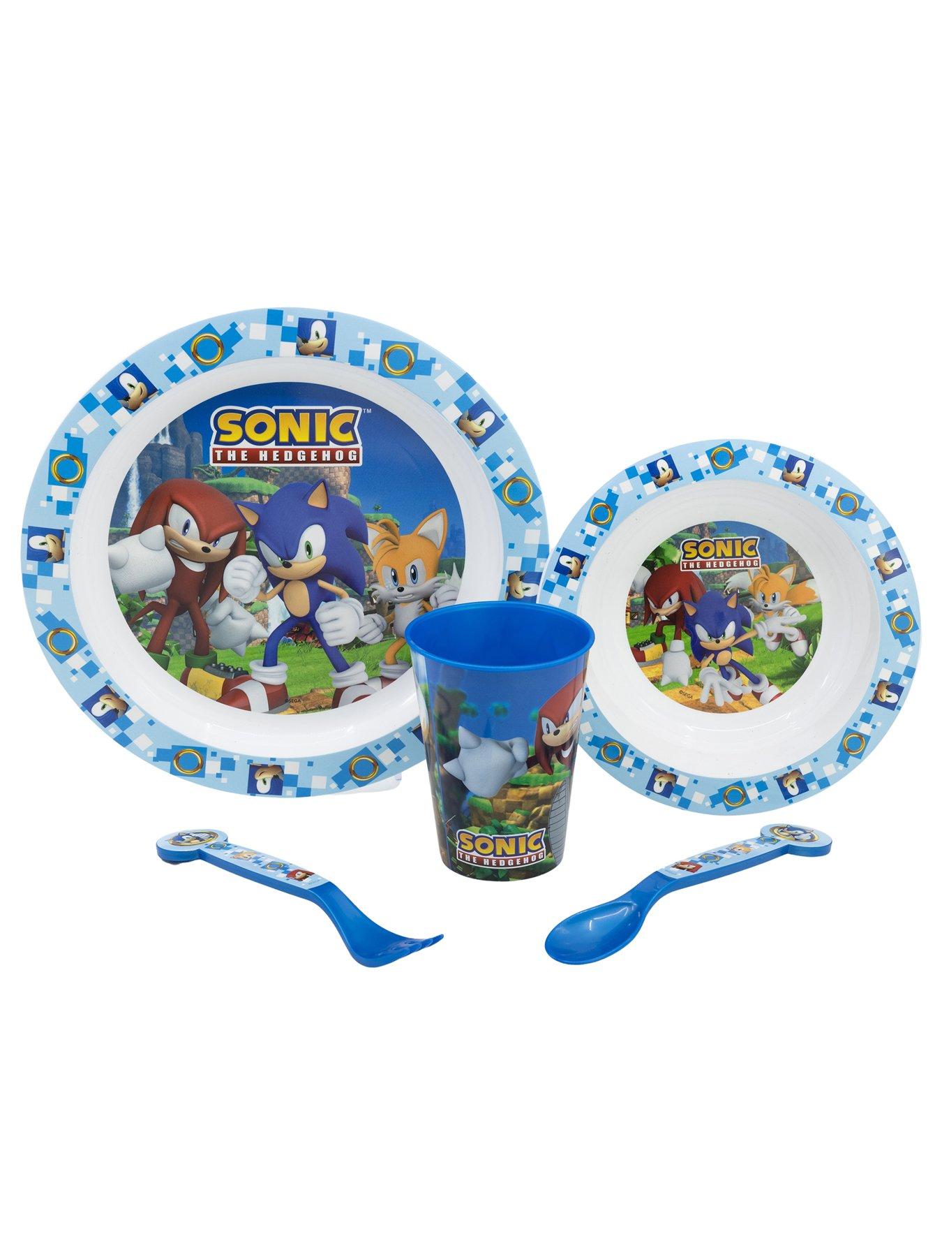 Image 2 of 3 of Sonic the Hedgehog Sonic 6 Piece Kids Dinner and Placemat Set