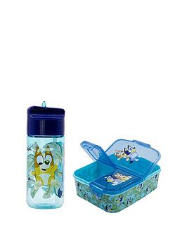 Product photograph of Bluey Hydro Bottle Amp Multi Compartment Lunch Box Set from very.co.uk