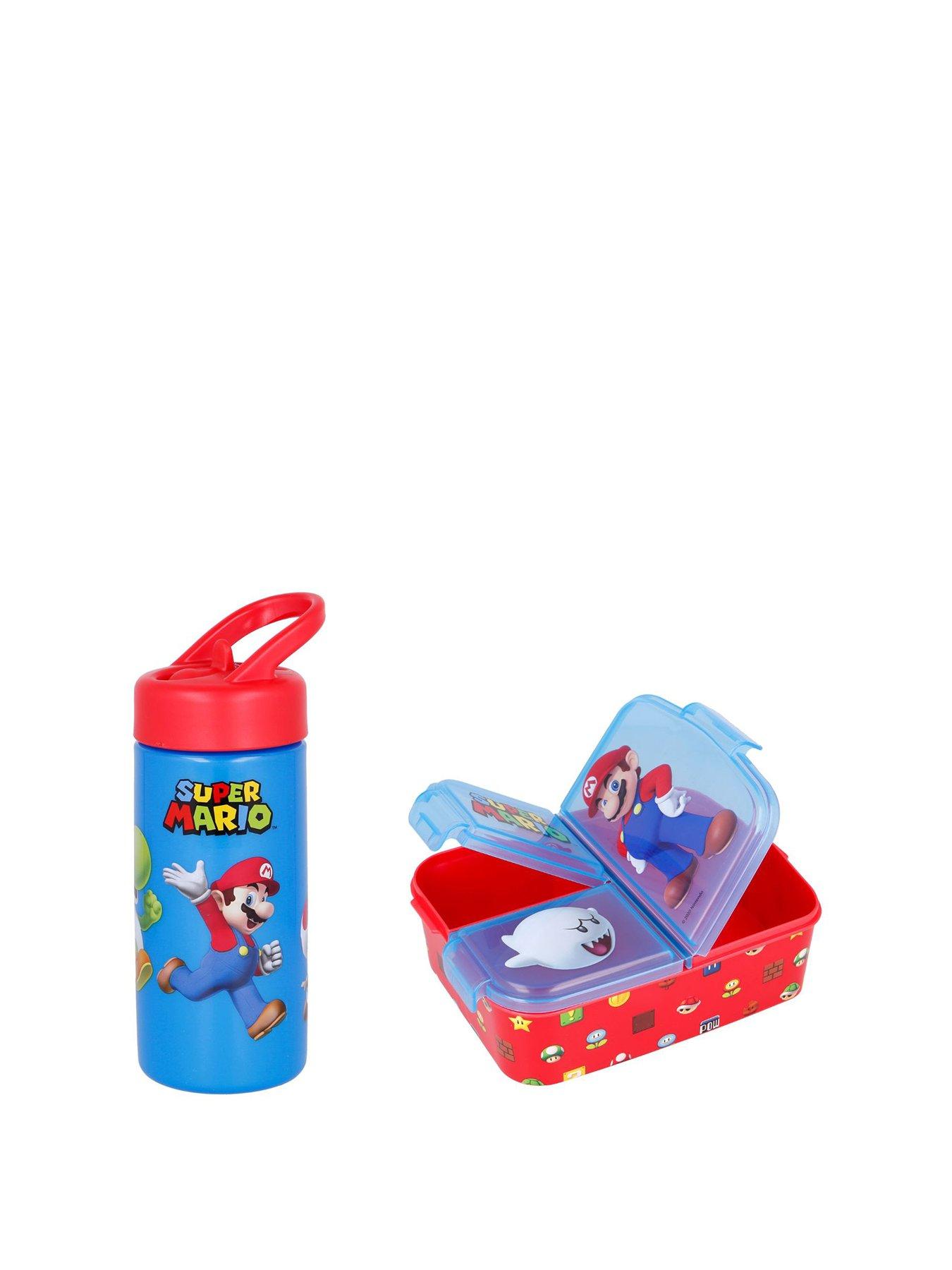 Super Mario Multi Compartment Lunch Box and Bottle Set
