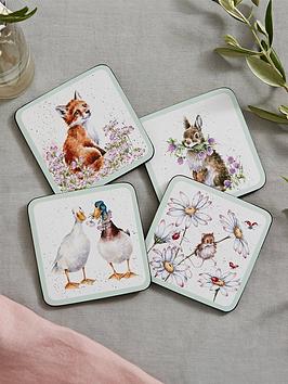 Product photograph of Royal Worcester Wildflowers Coasters - Set Of 4 from very.co.uk