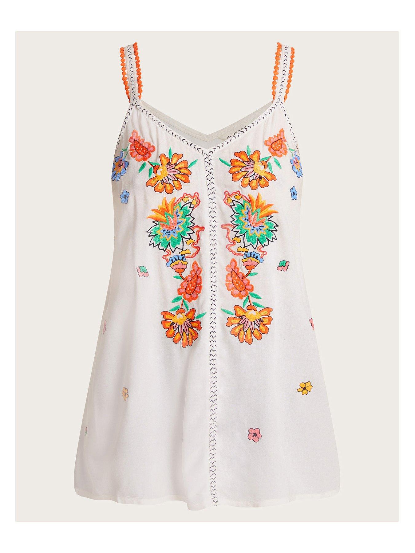 Image 3 of 5 of Monsoon Felicity Emb Cami - White