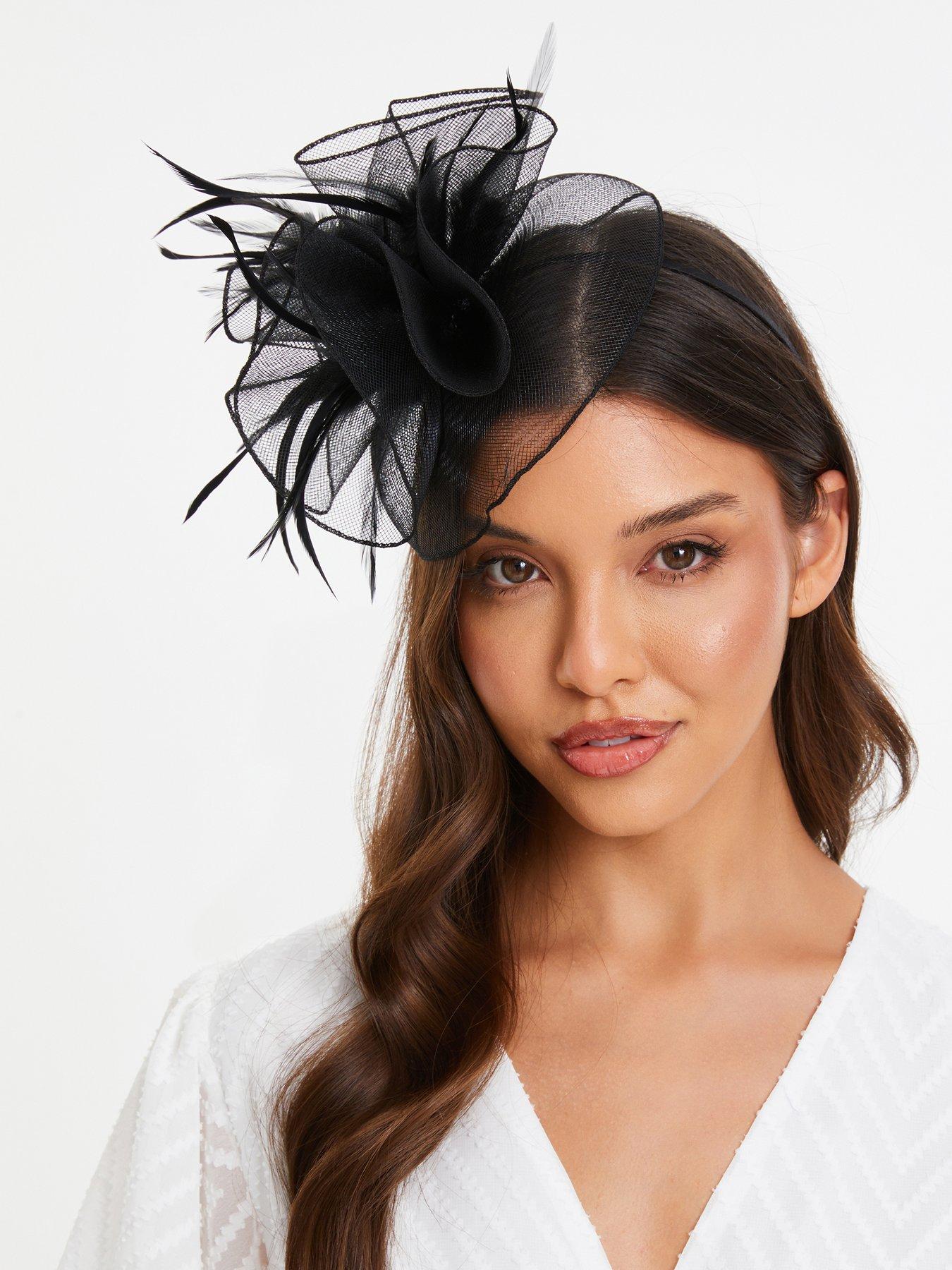 Quiz Black Feather Headband Fascinator | Very.co.uk