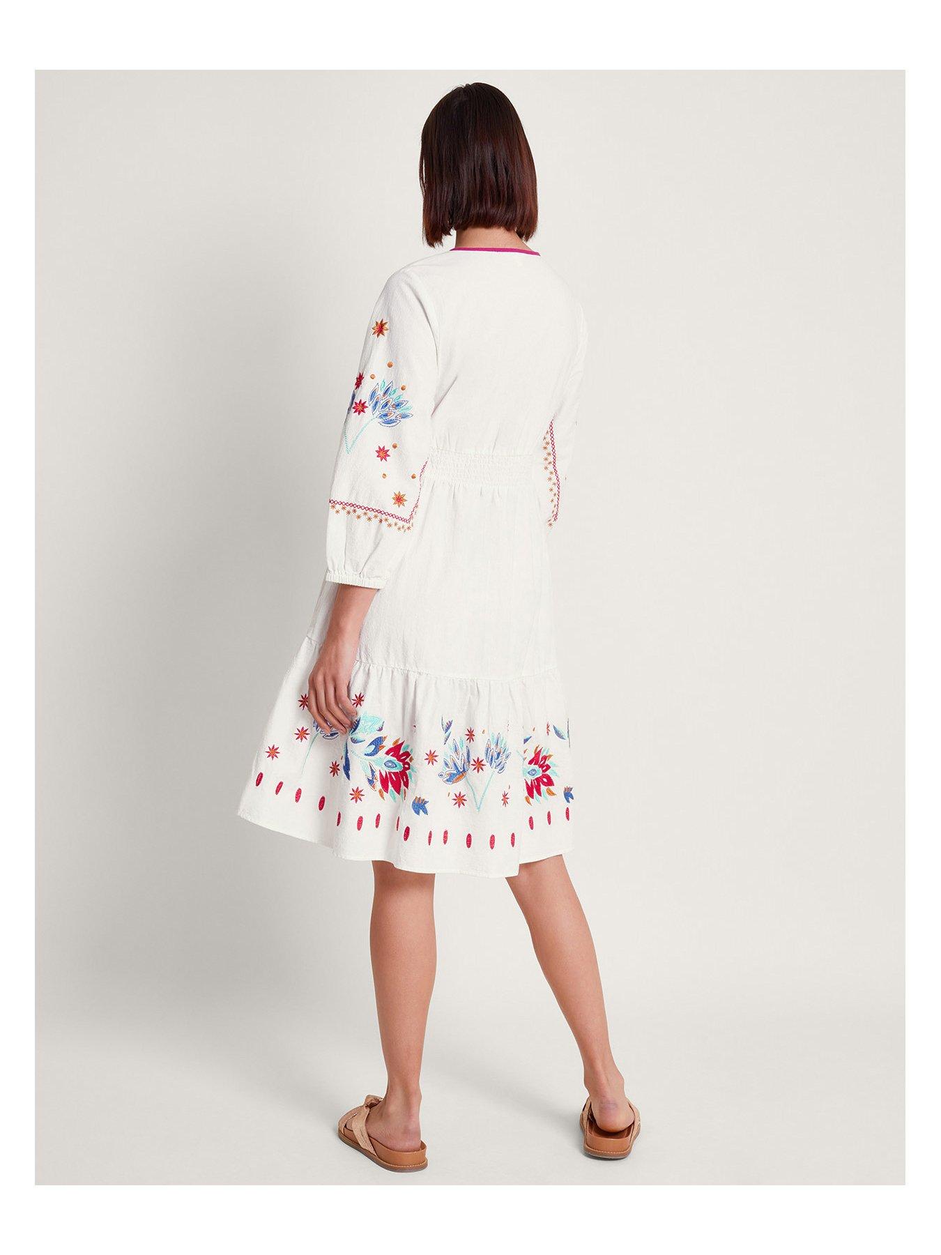 sachin and babi light blue dress Andrea Embroidered Midi Dress is Recycled Polyester Blue main image 0