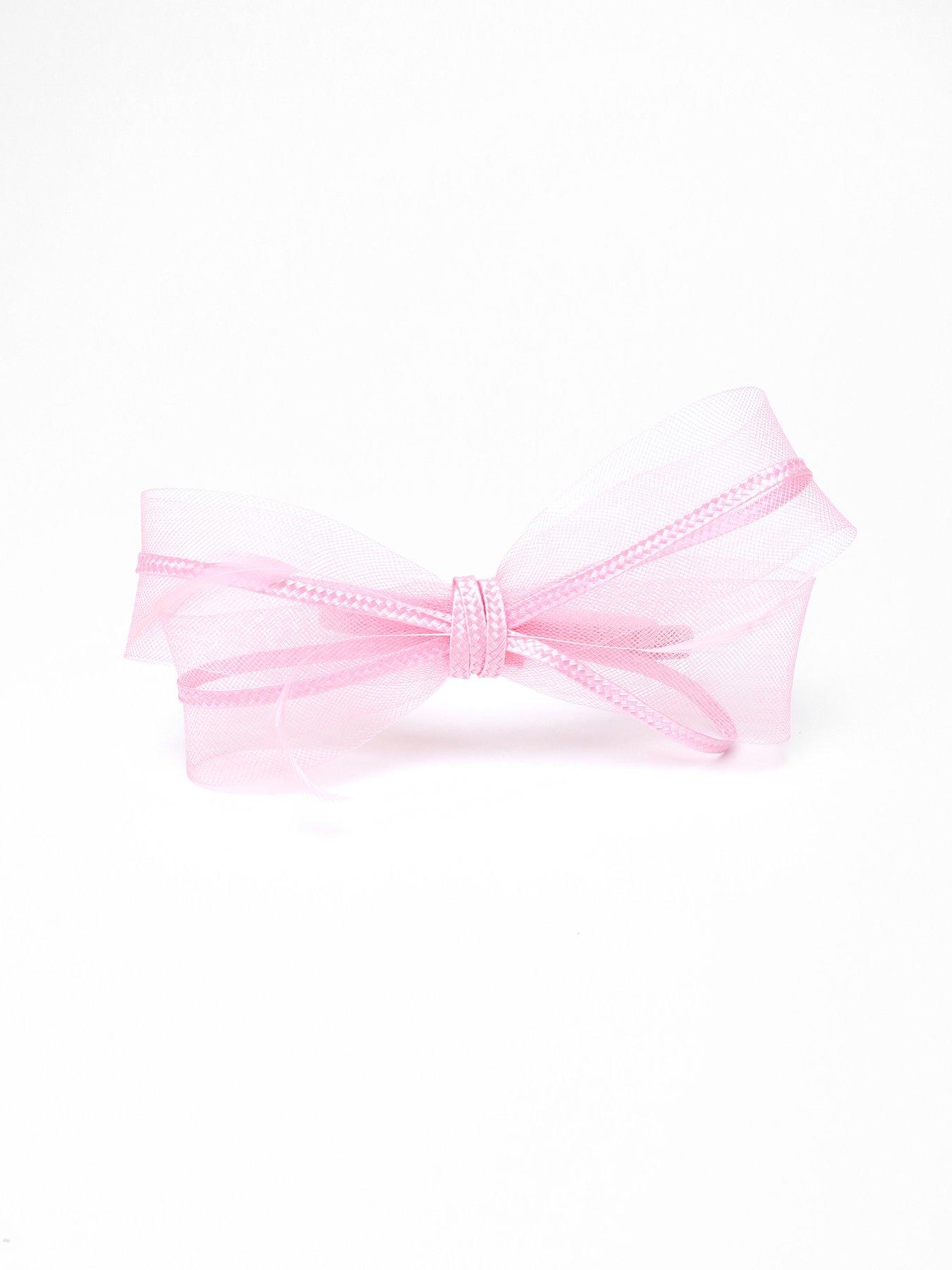 Quiz Pink Bow Trim Headband Fascinator 