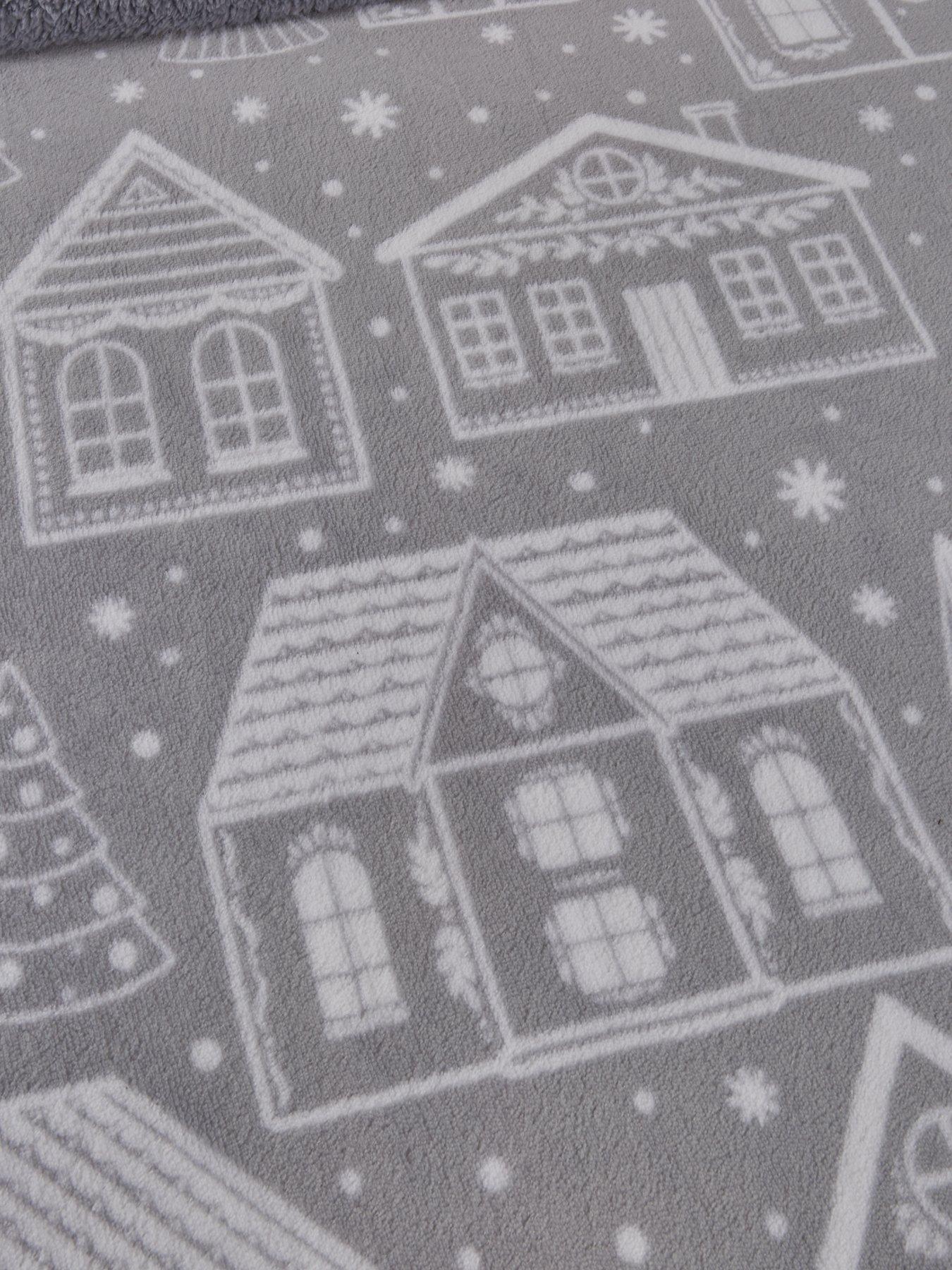 Image 5 of 5 of Very Home Nordic Christmas House Fleece Duvet Cover Set