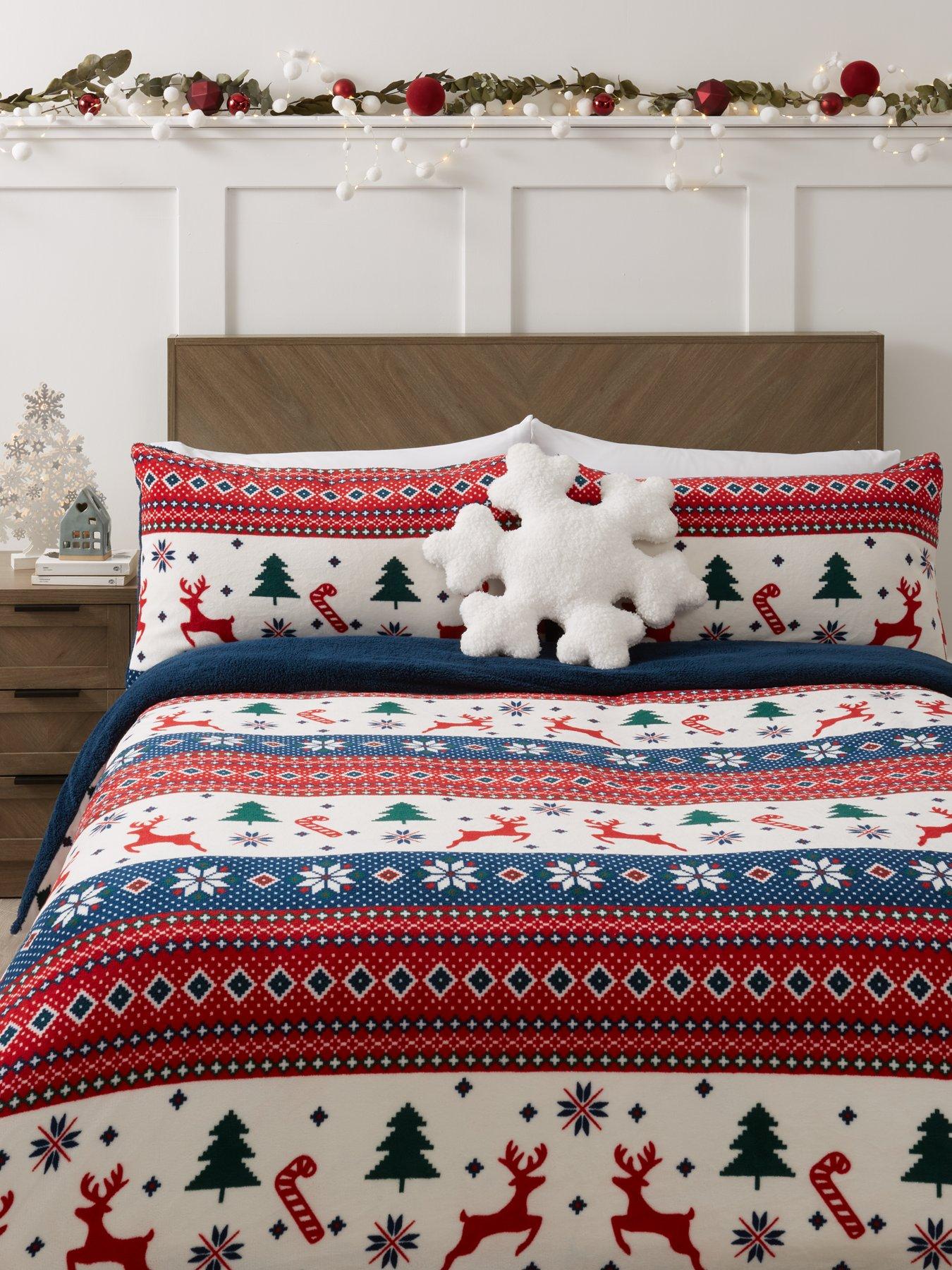 undefined Christmas Fairisle Navy Duvet Cover Set