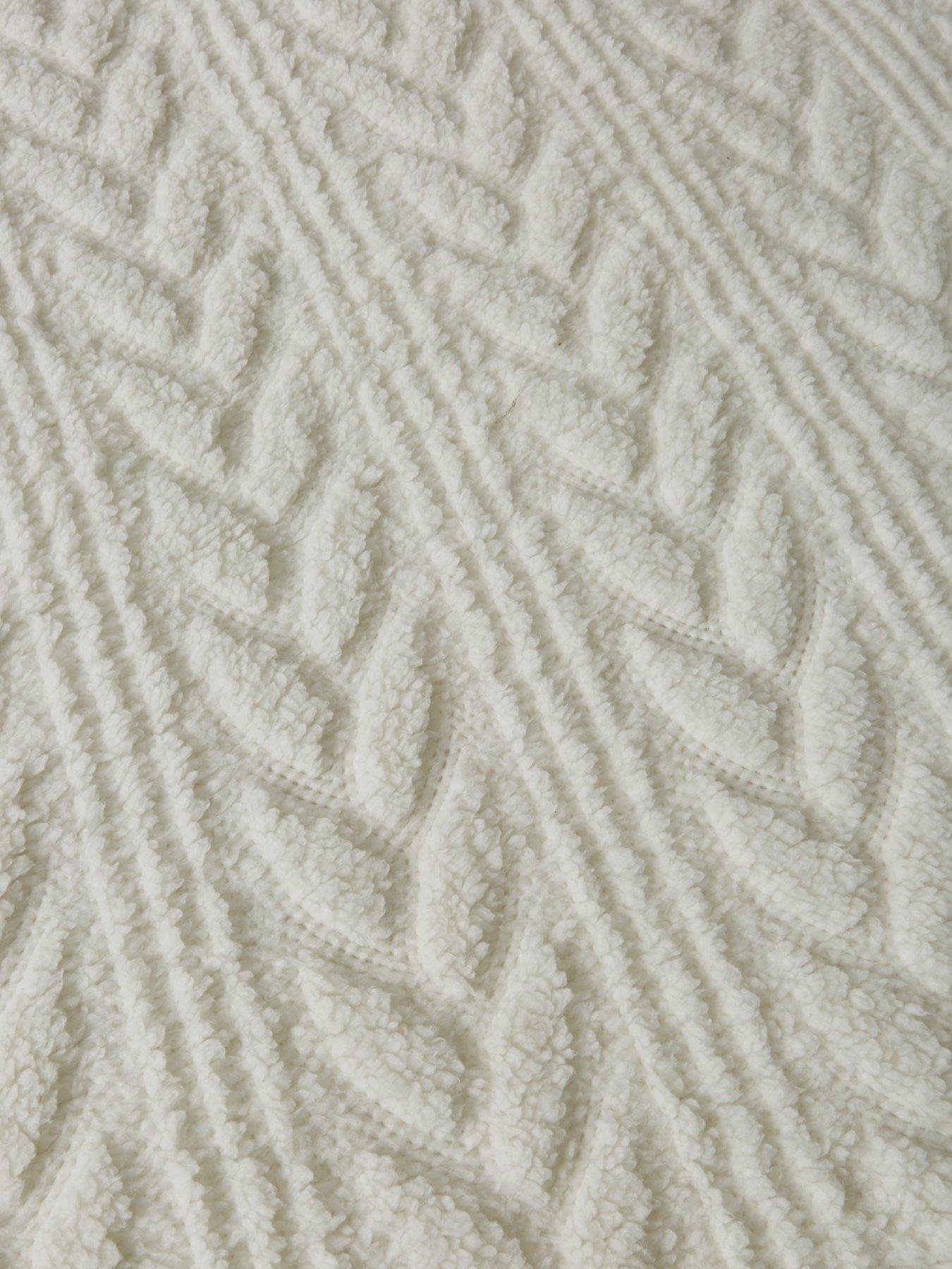 Image 5 of 5 of The Very Collection Cosy Cable Knit Fleece Duvet Cover Set