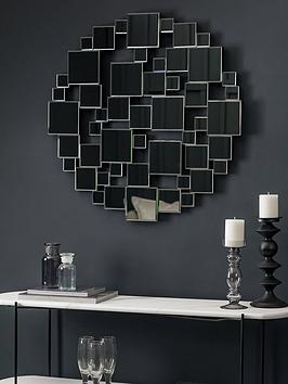 Product photograph of Gallery Dawes Round Mirror from very.co.uk