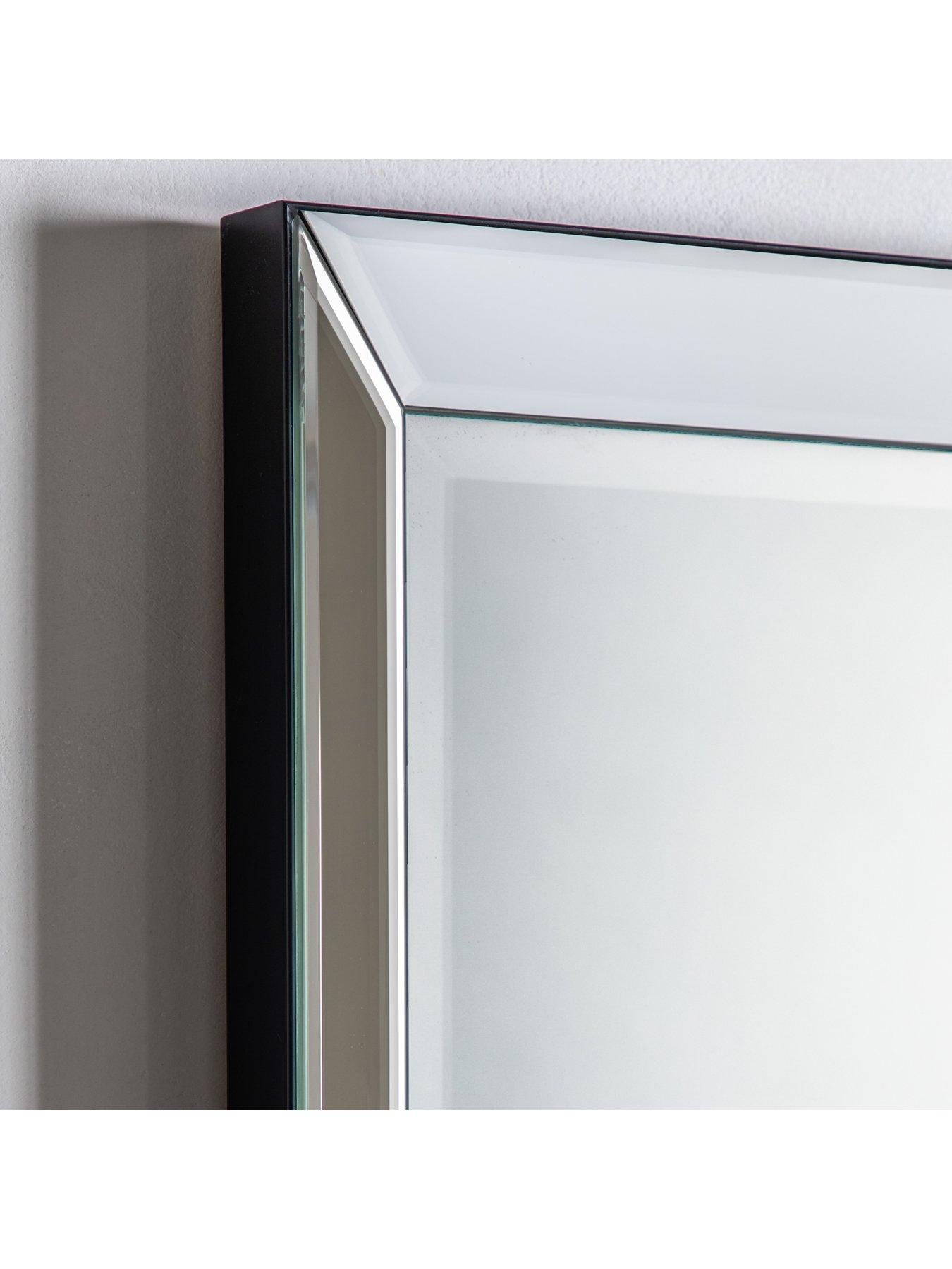 Gallery Luna Leaner Mirror in Silver Very.co.uk