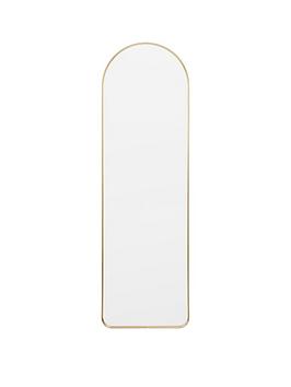 Product photograph of Gallery Holworth Arch Mirror - Gold from very.co.uk