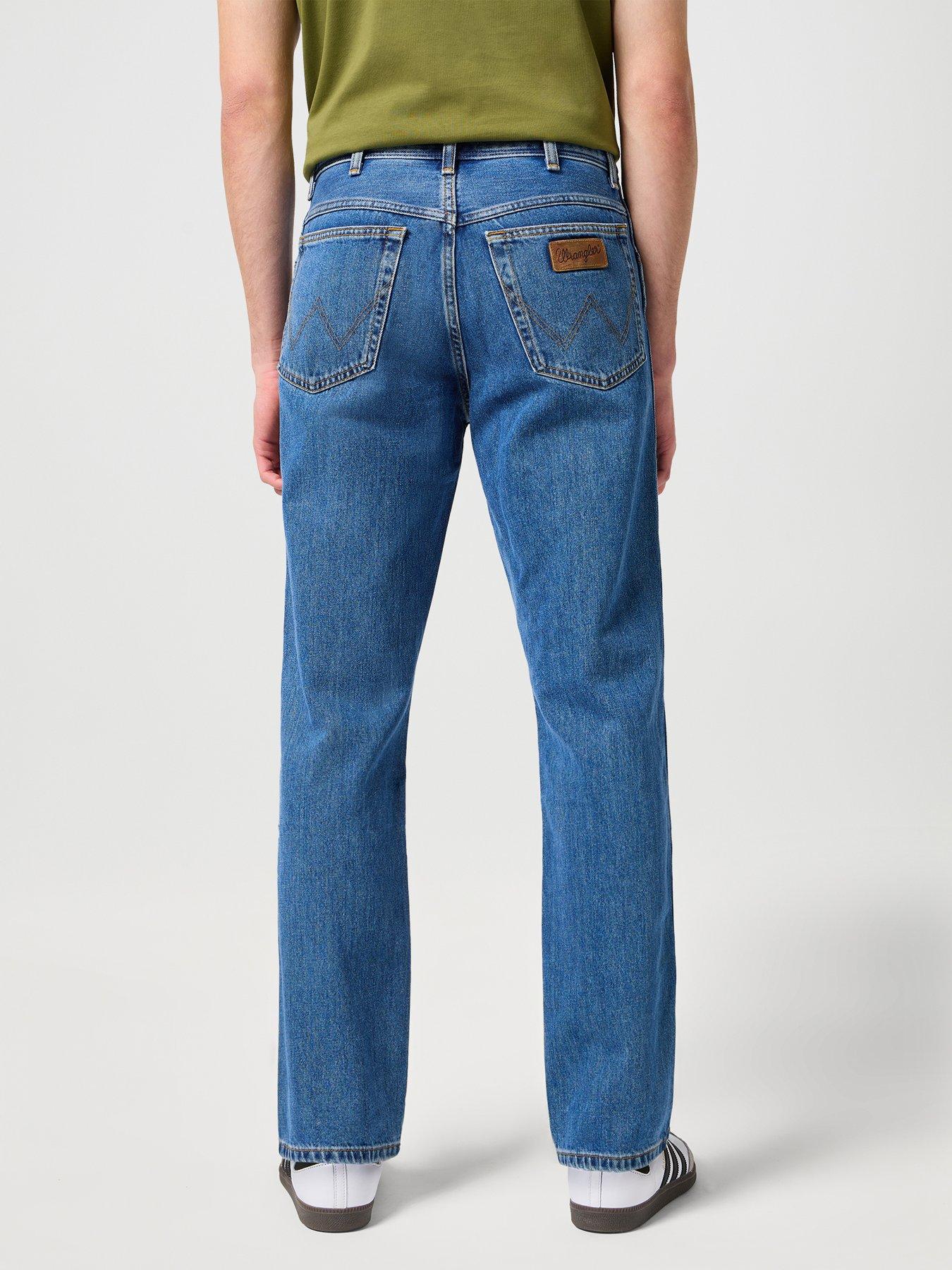 Wrangler Texas Straight Fit Jeans - Blue | Very.co.uk