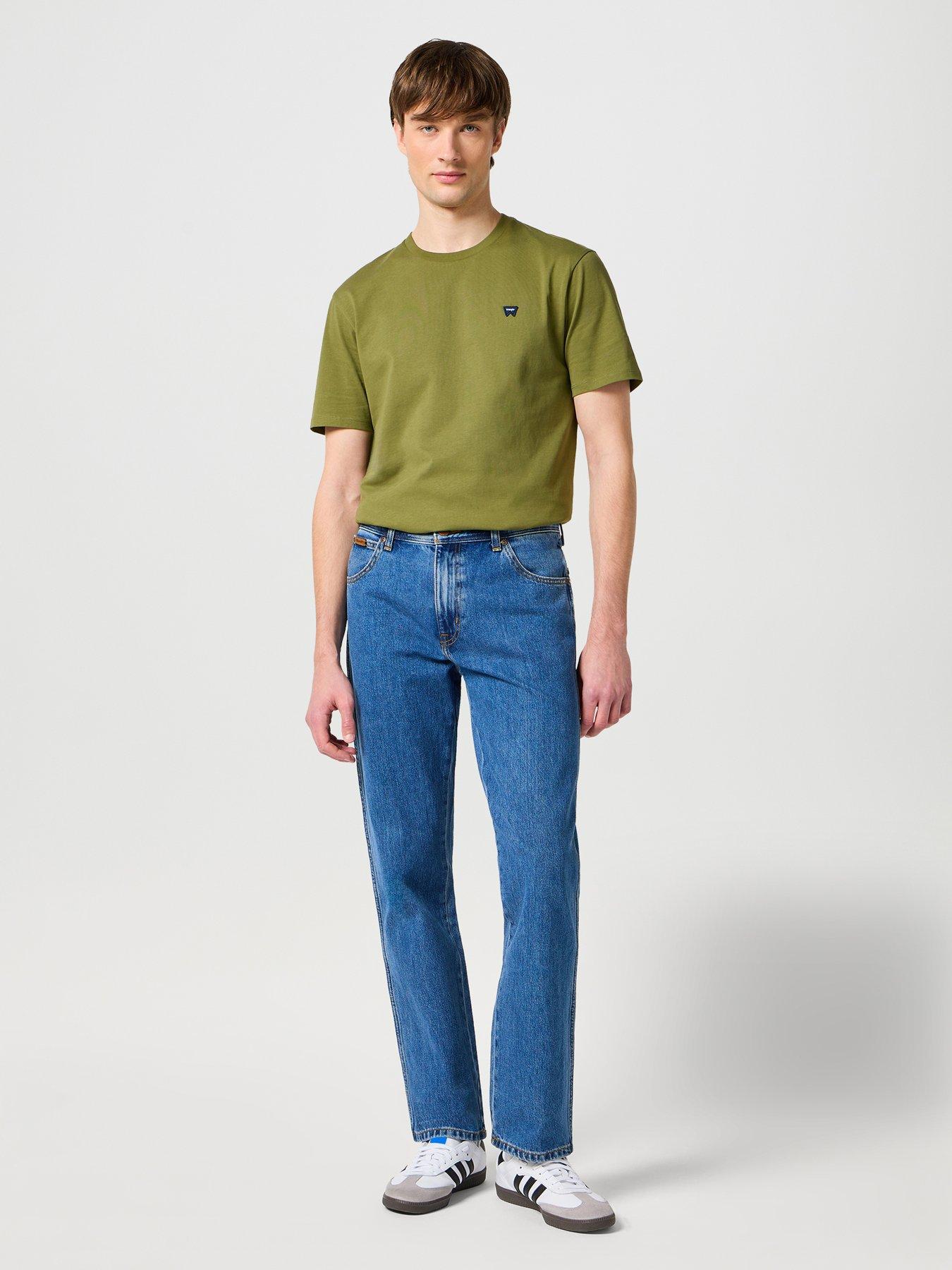 Wrangler Texas Straight Fit Jeans - Blue | Very.co.uk