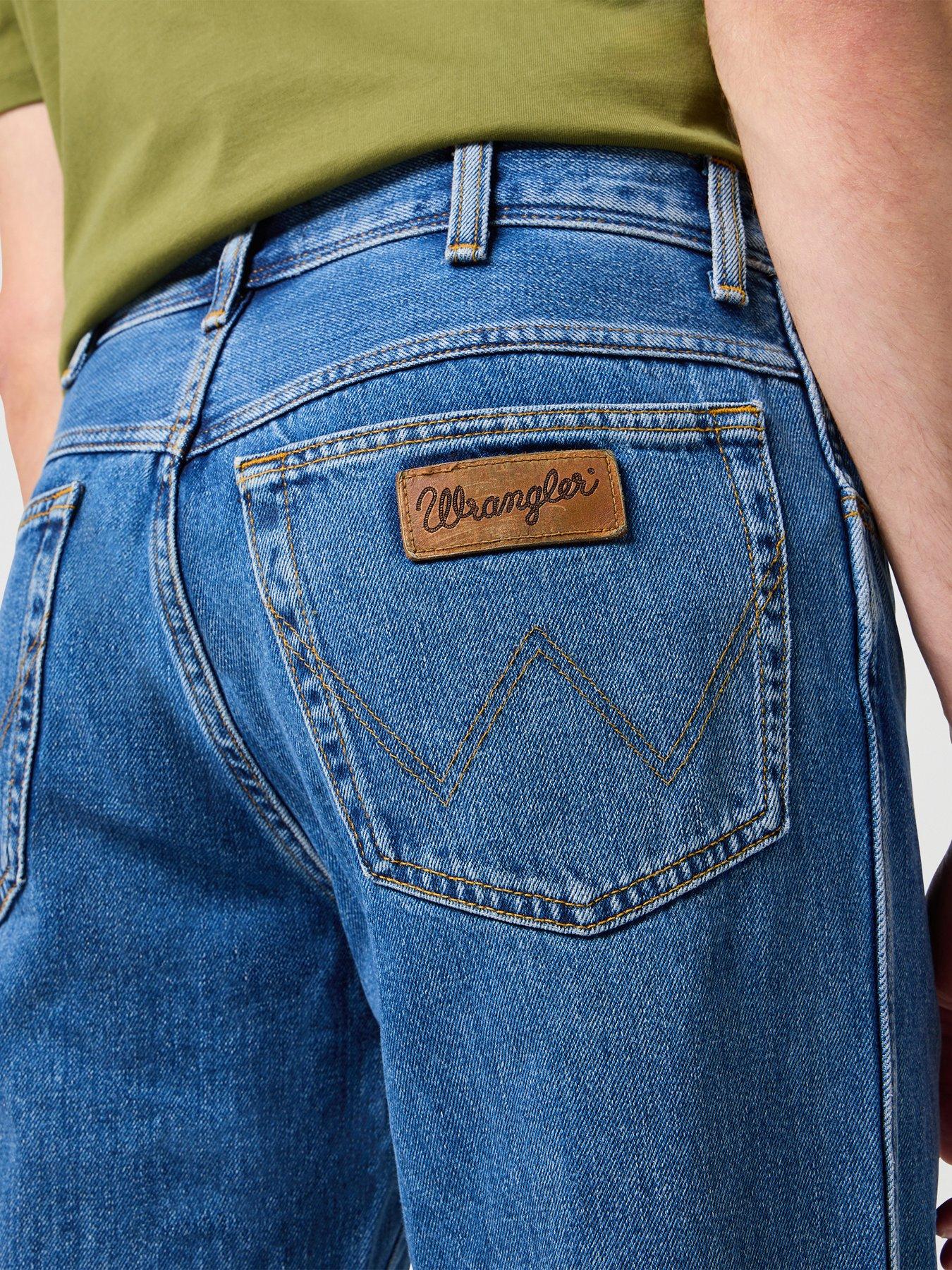 Wrangler Texas Straight Fit Jeans - Blue | Very.co.uk