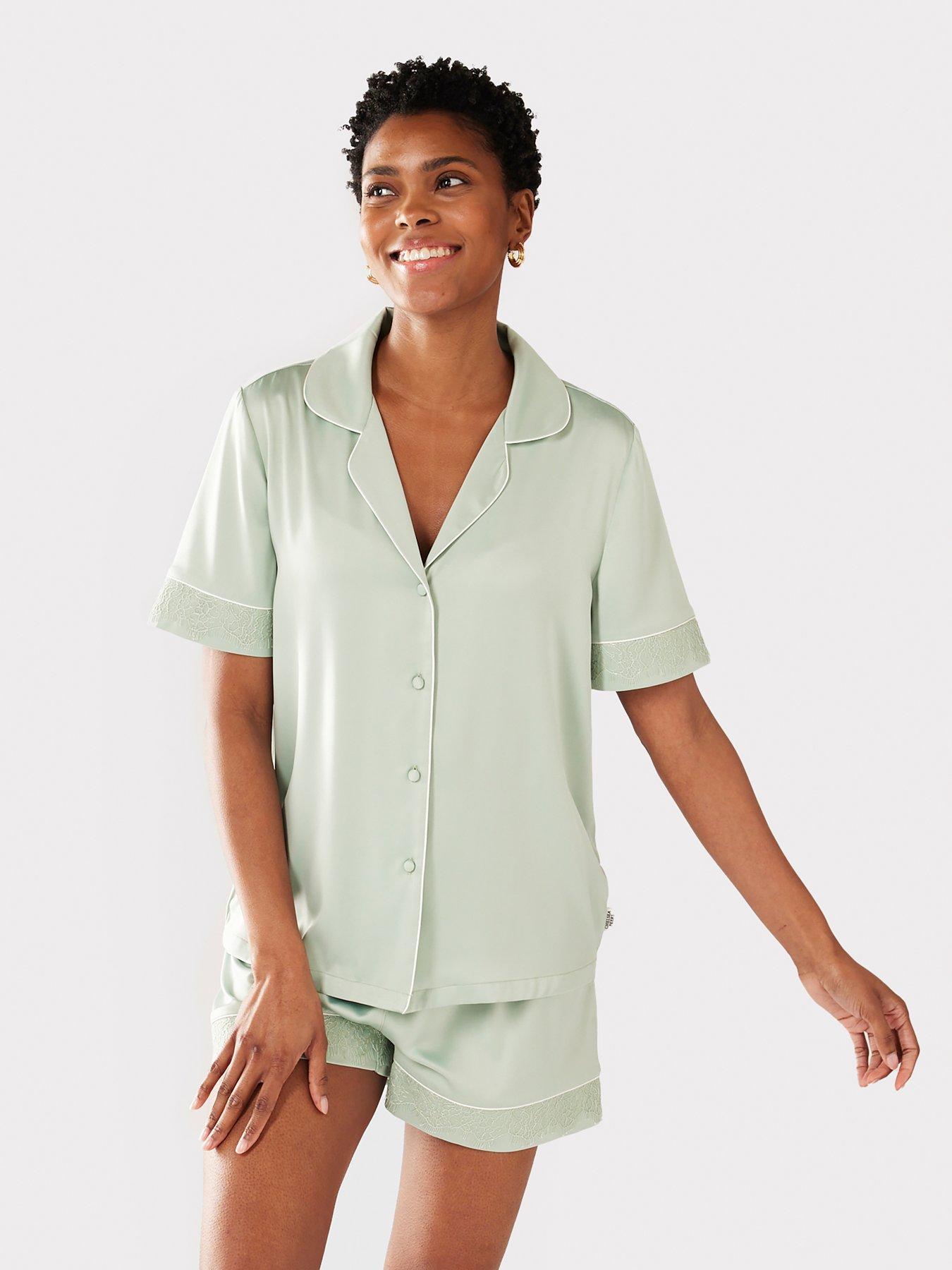 Green pyjama set hotsell