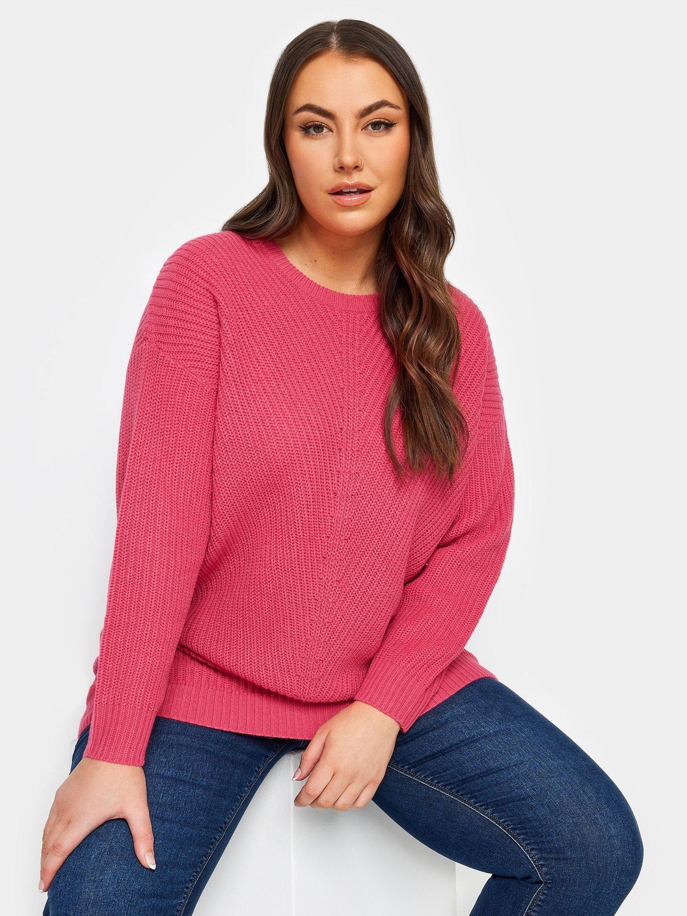 Plus size pink clearance jumper