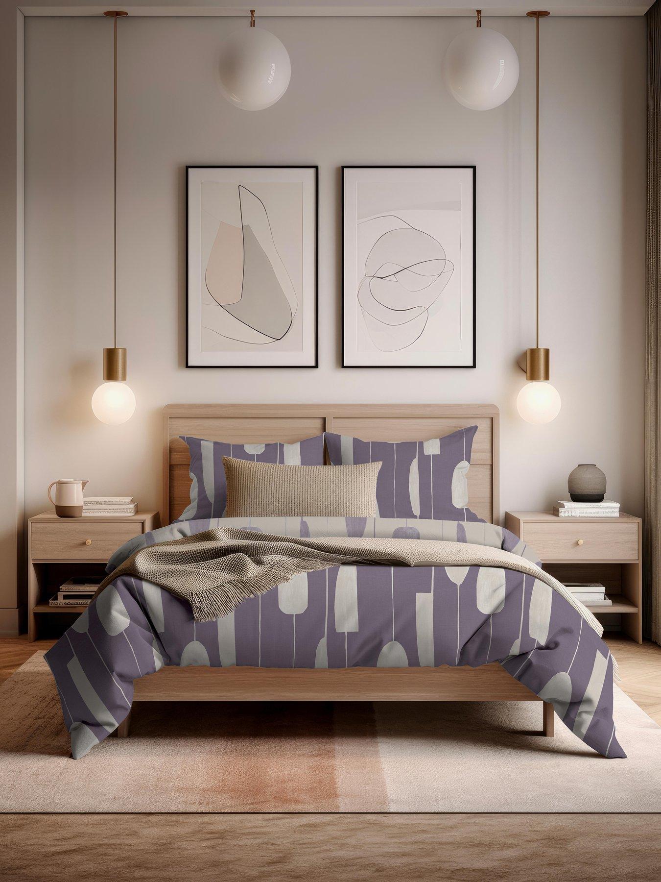 Product photograph of Copenhagen Home Luka Damson Duvet Cover Set from very.co.uk