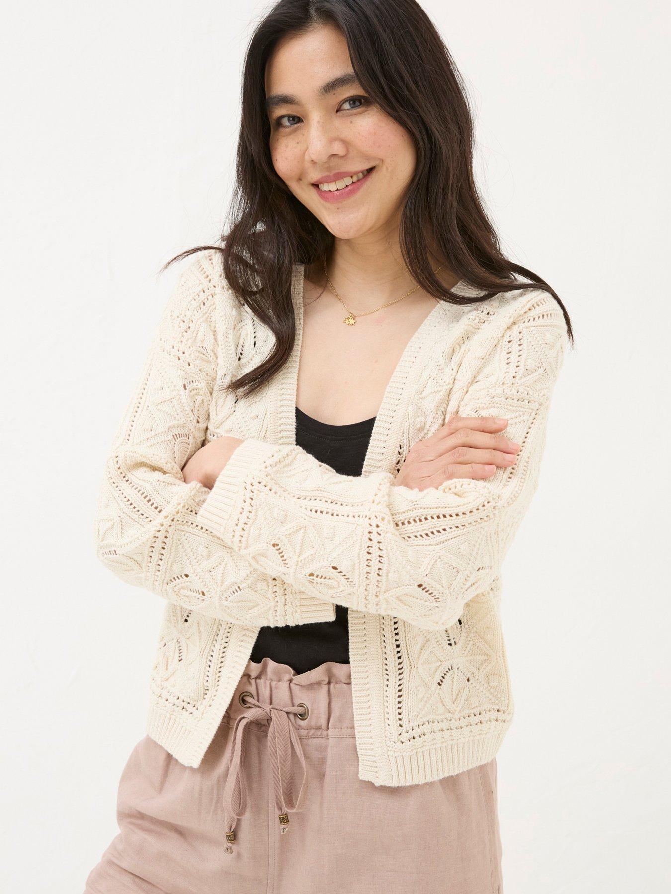 Fat face cream cardigan clearance
