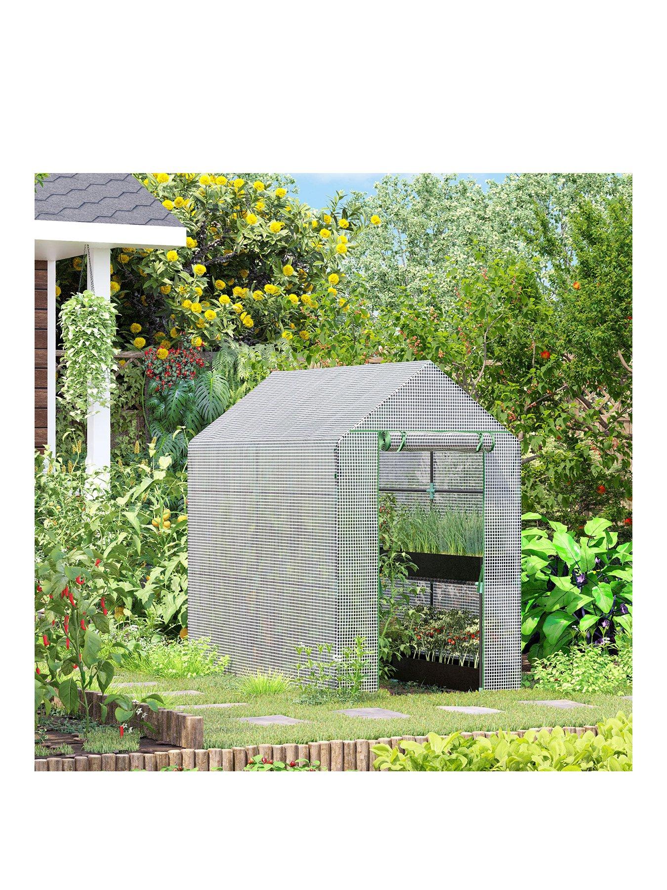 Product photograph of Outsunny Walk-in Greenhouse from very.co.uk