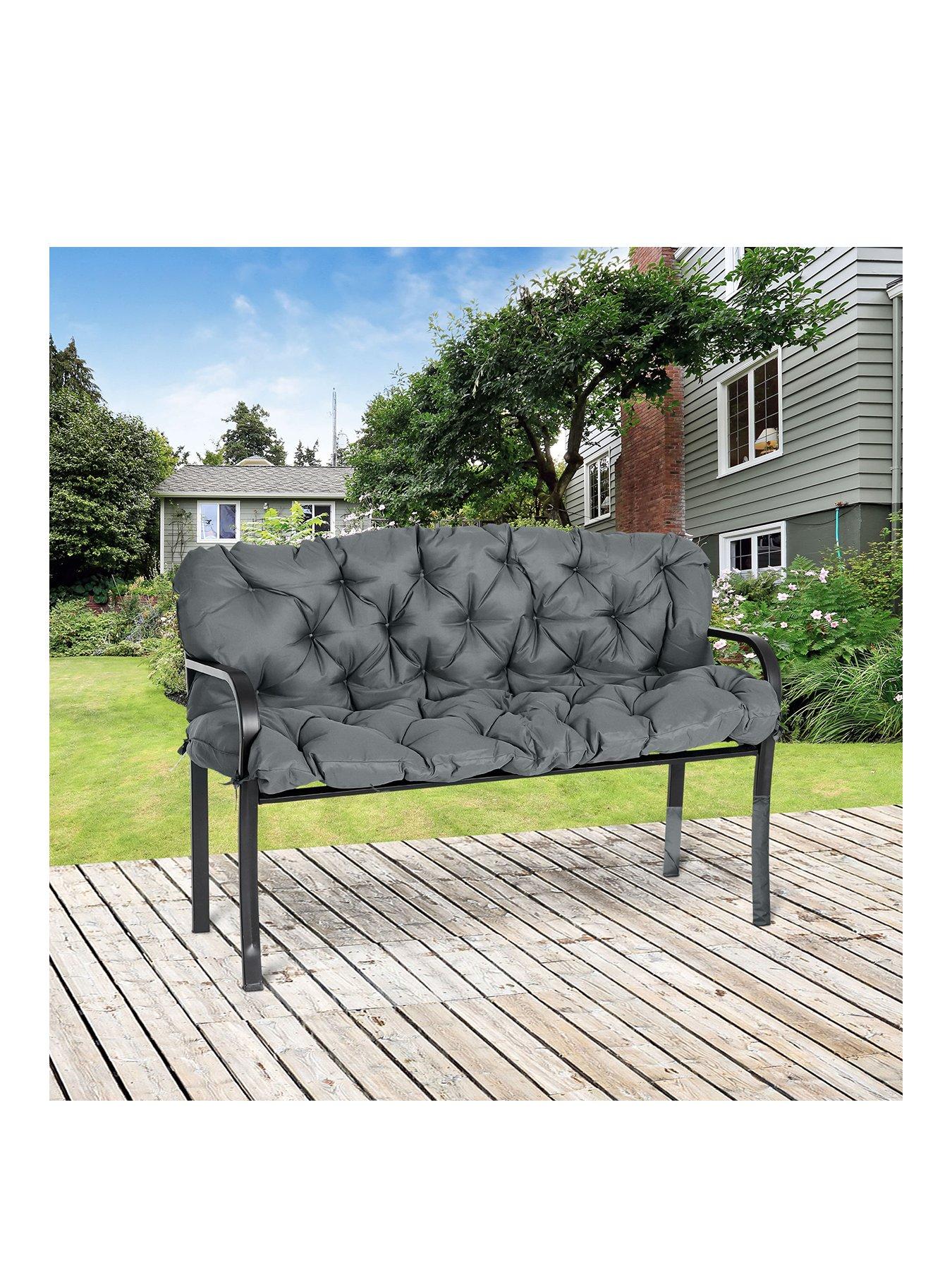 Product photograph of Outsunny Outdoor Seat Cushion Dark Grey from very.co.uk