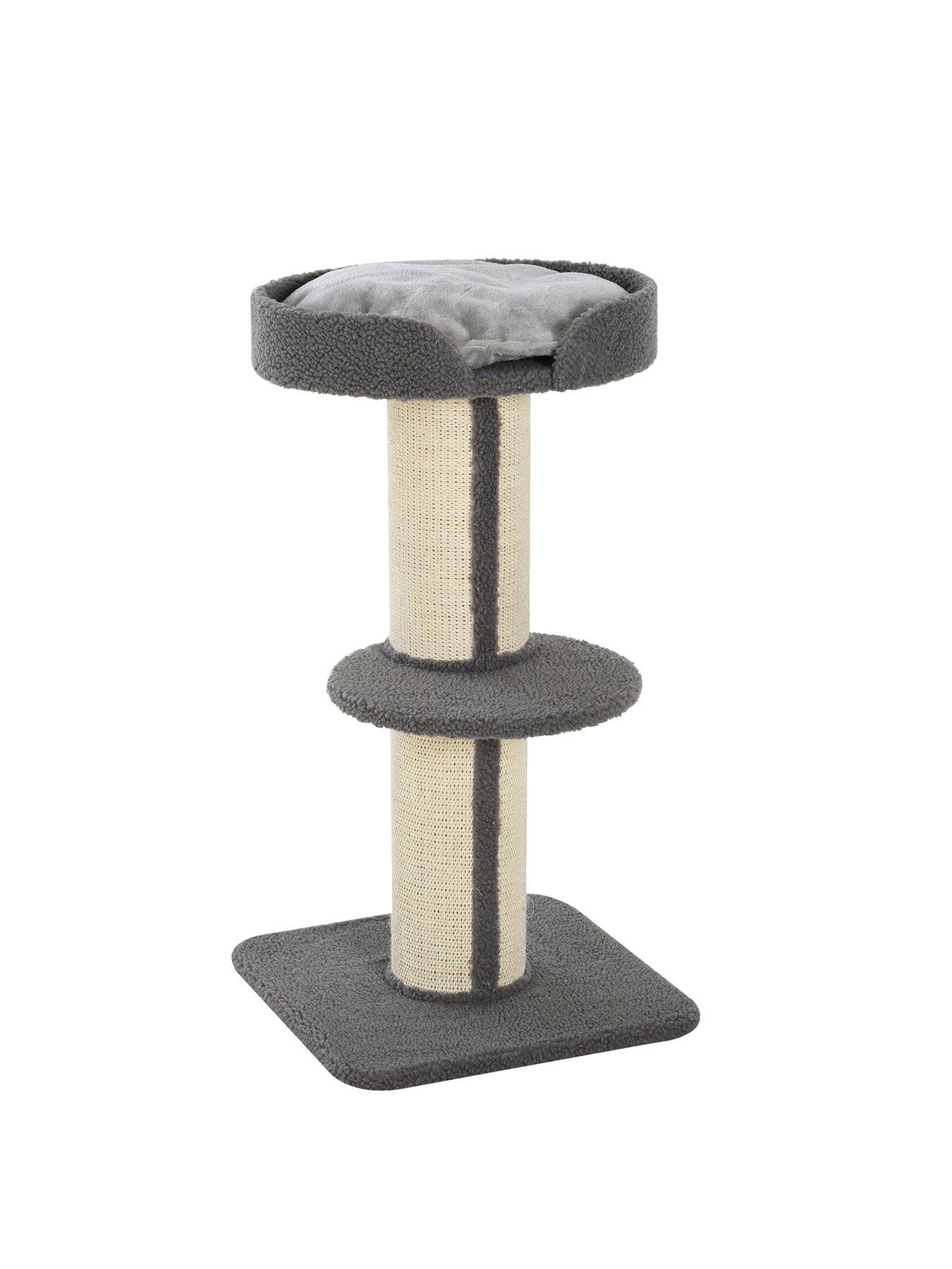 Image 2 of 6 of PawHut 91cm Cat Tree with Sisal Scratching Post Grey