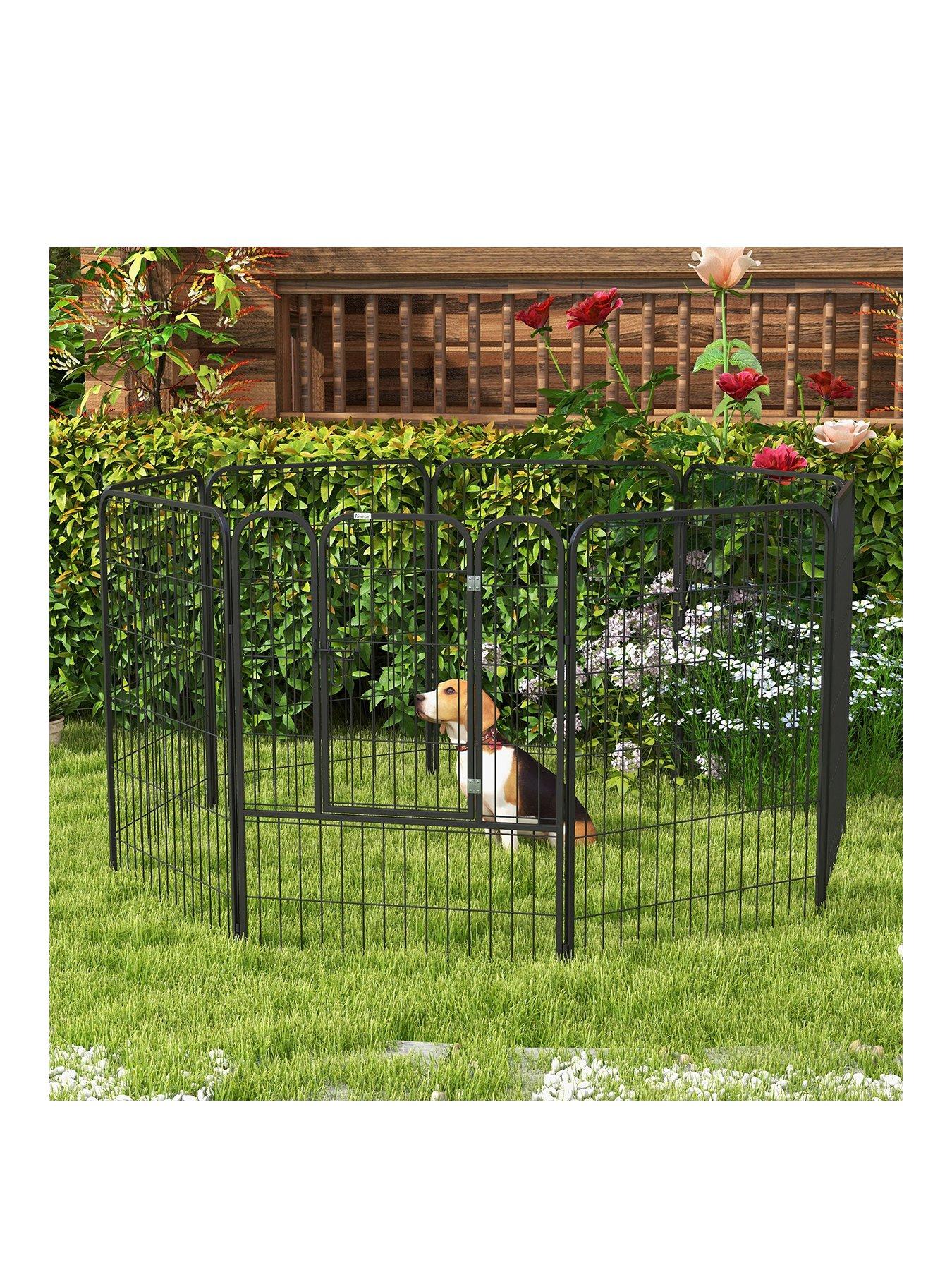 PawHut Heavy Duty 8 Panel Foldable Dog Play Pen 80 x 100 cm | Very