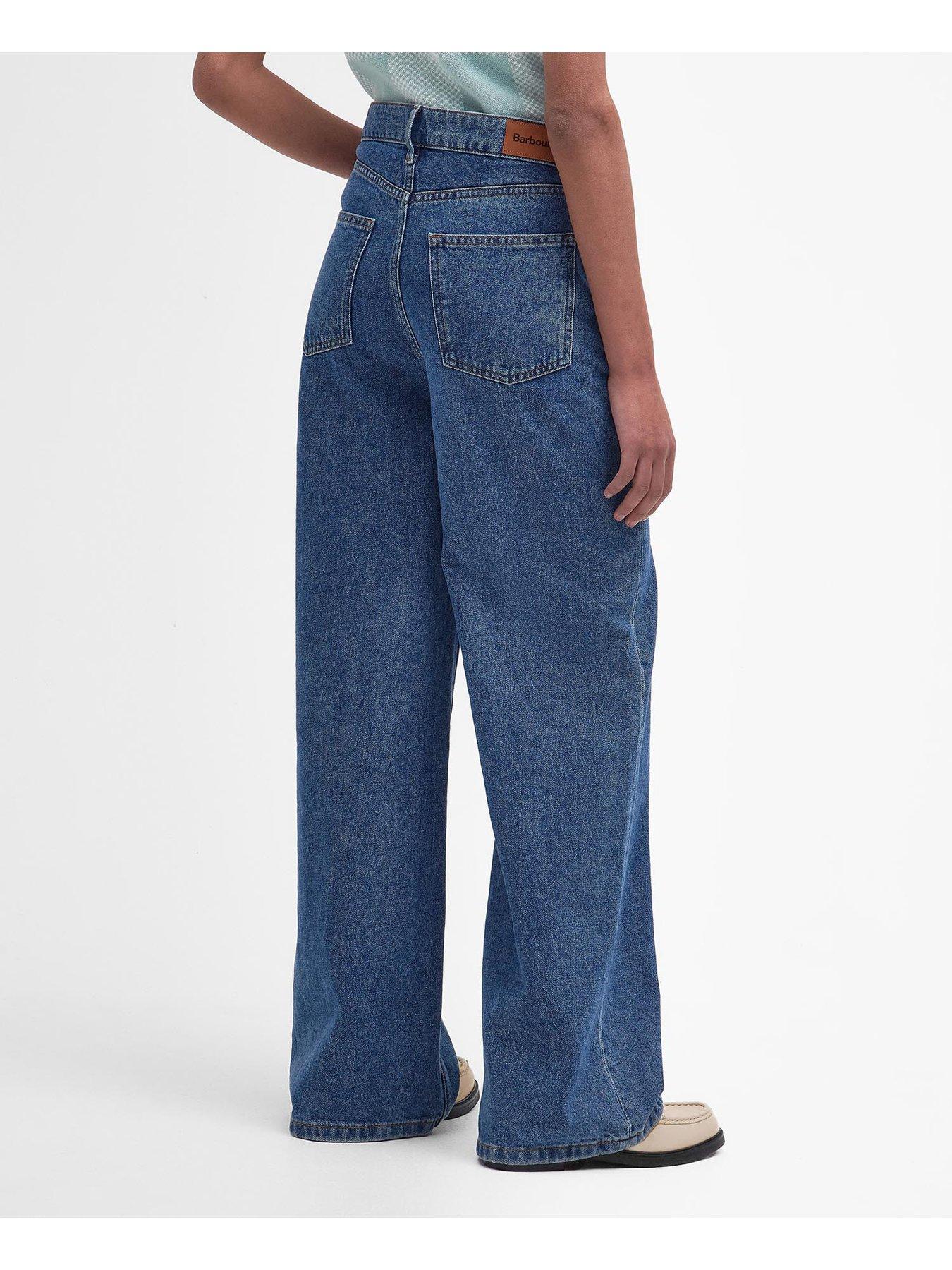 Maisie Wide Leg Jeans Blue