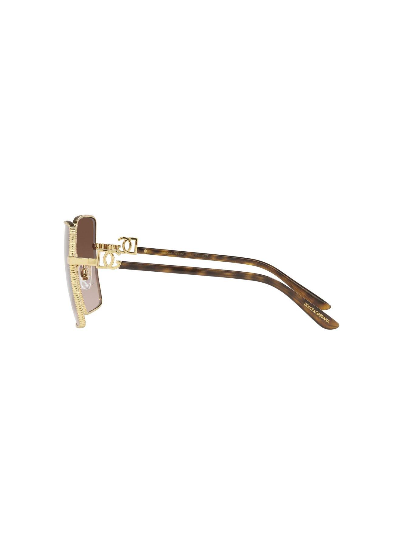 Image 2 of 4 of Dolce & Gabbana D&amp;G Square Sunglasses - Gold