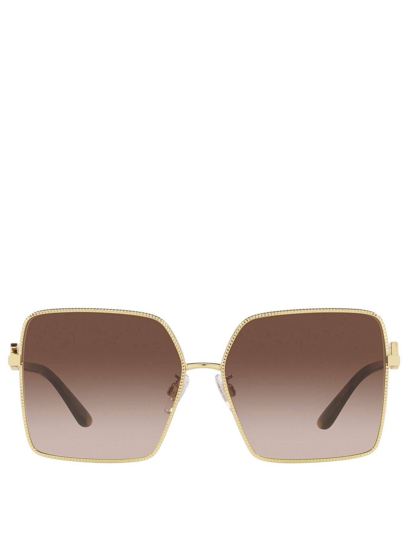 Image 3 of 4 of Dolce & Gabbana D&amp;G Square Sunglasses - Gold