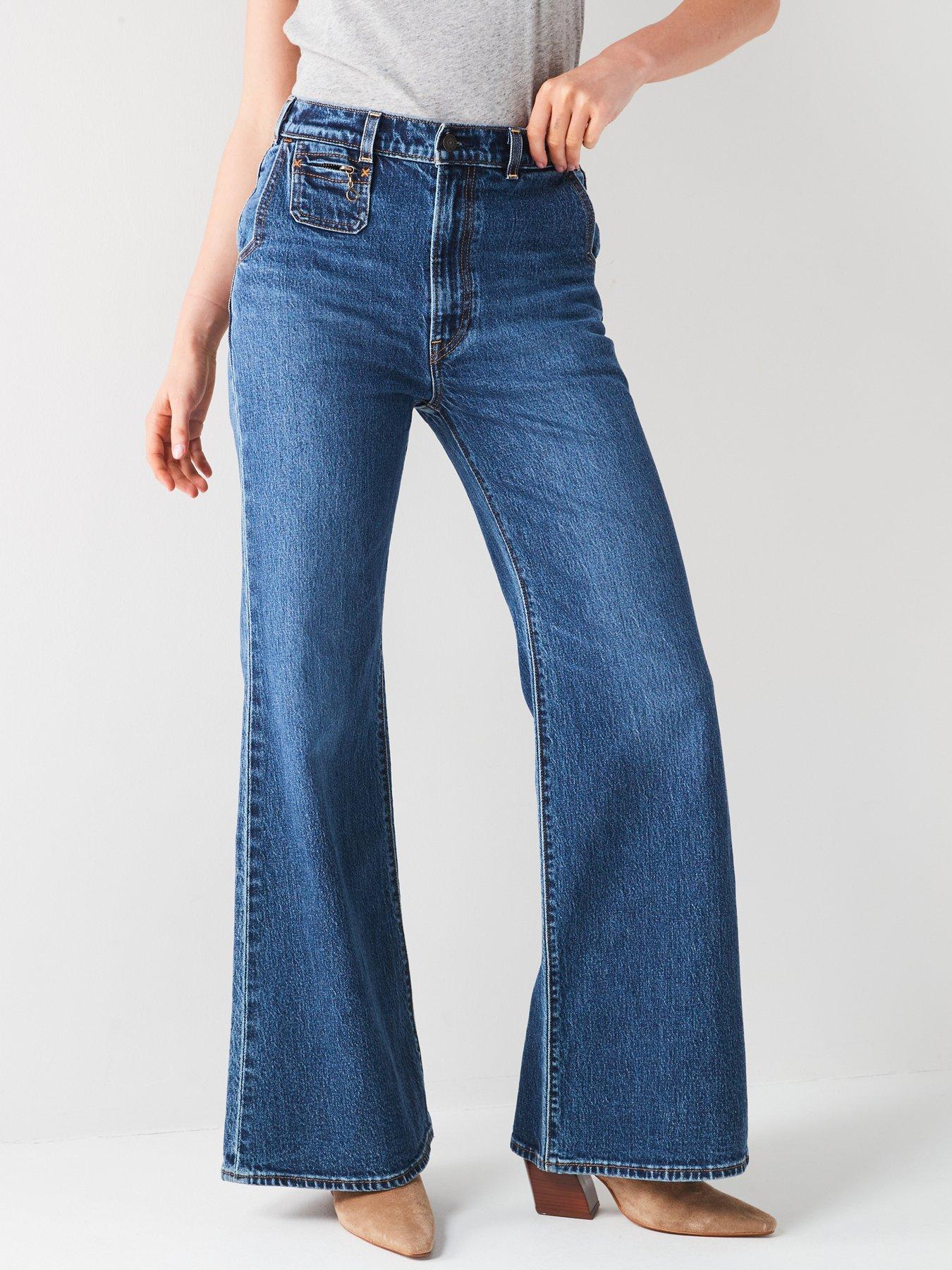 Levi's: Ribcage Bell Jeans - Moment Of The Month Blue