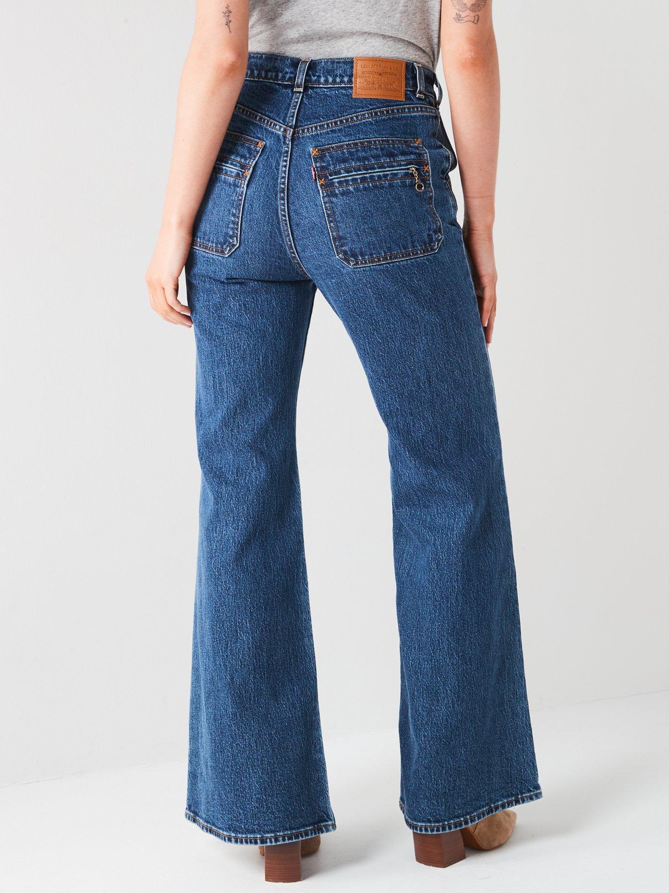 Image 2 of 5 of Levi's Ribcage Bell Jeans - Moment Of The Month Blue
