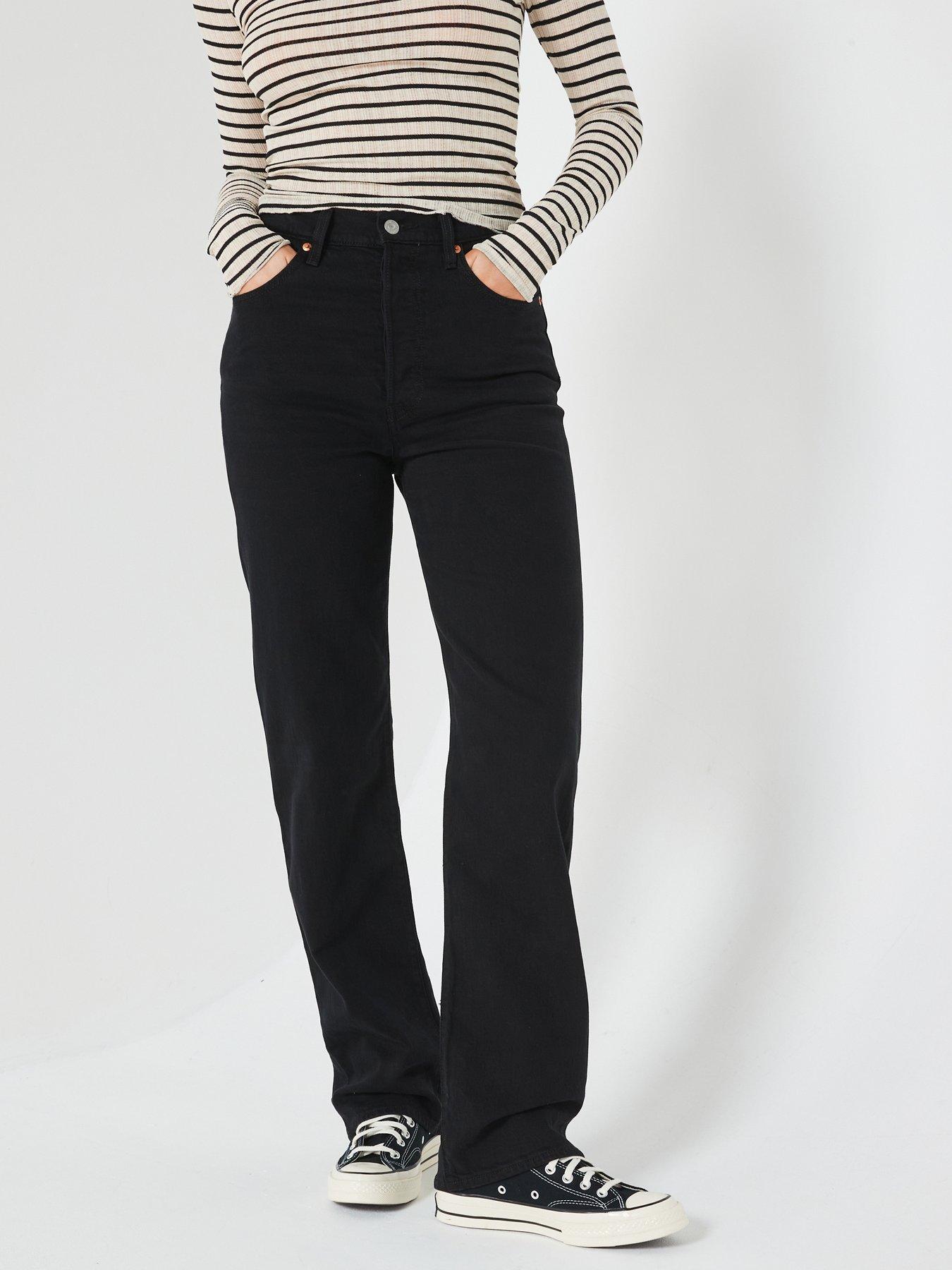 undefined Ribcage Full-length Jeans - Black Sprout