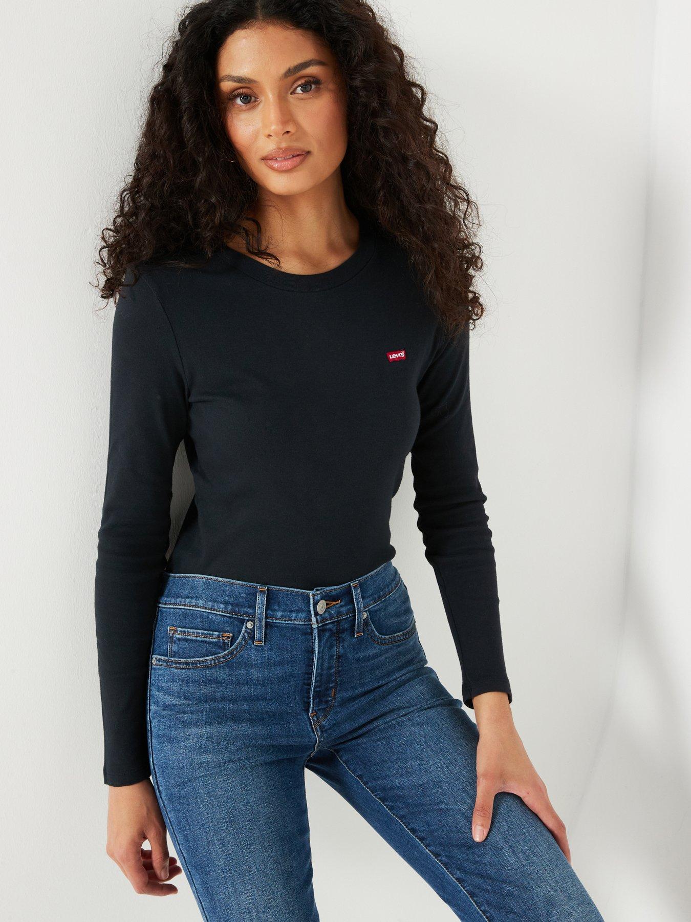 undefined Essential Long Sleeve T-shirt - Caviar - Black