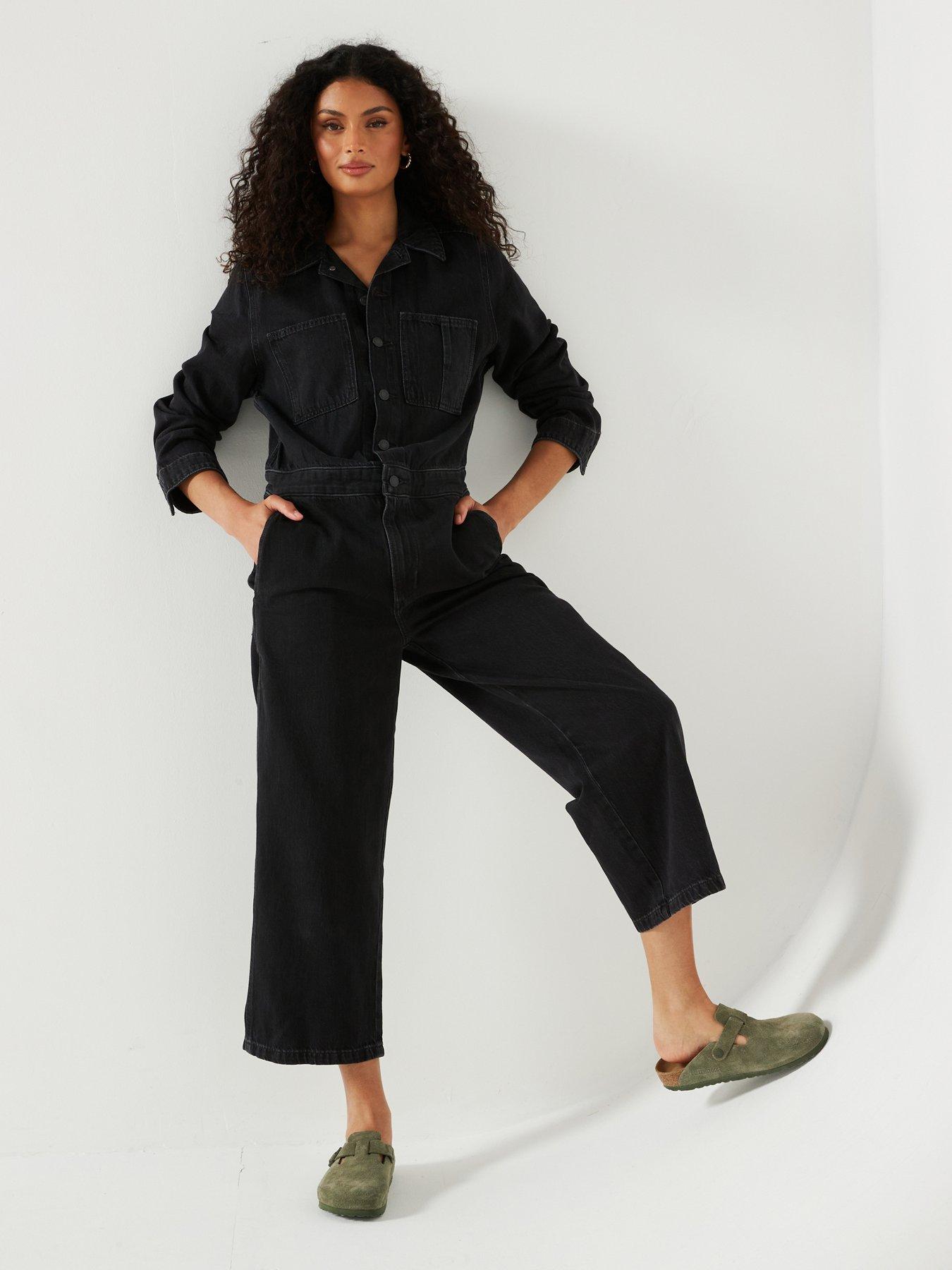 Levi's Iconic Jumpsuit - Capturing Moments - Black, Black, Size M, Women