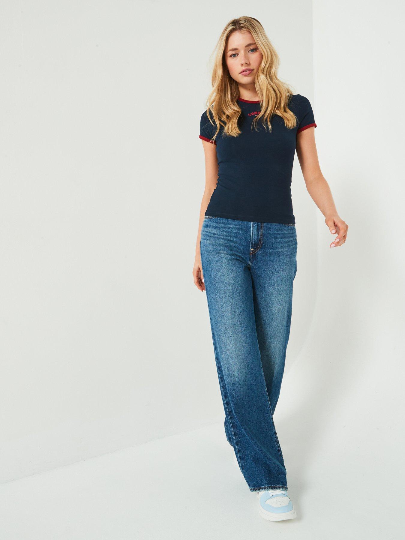Image 3 of 5 of Levi's Ribcage Wide Leg Jeans - Polar Perimiter Blue