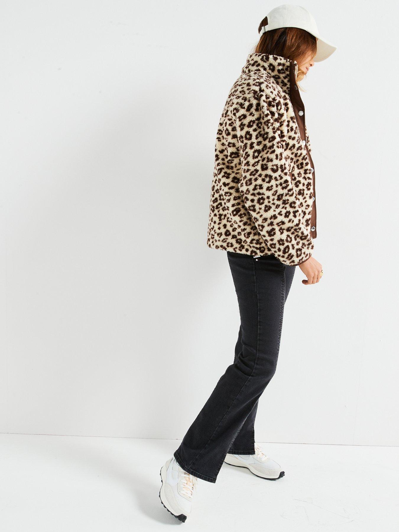 Valley Sherpa Jacket Esso Cheetah White S