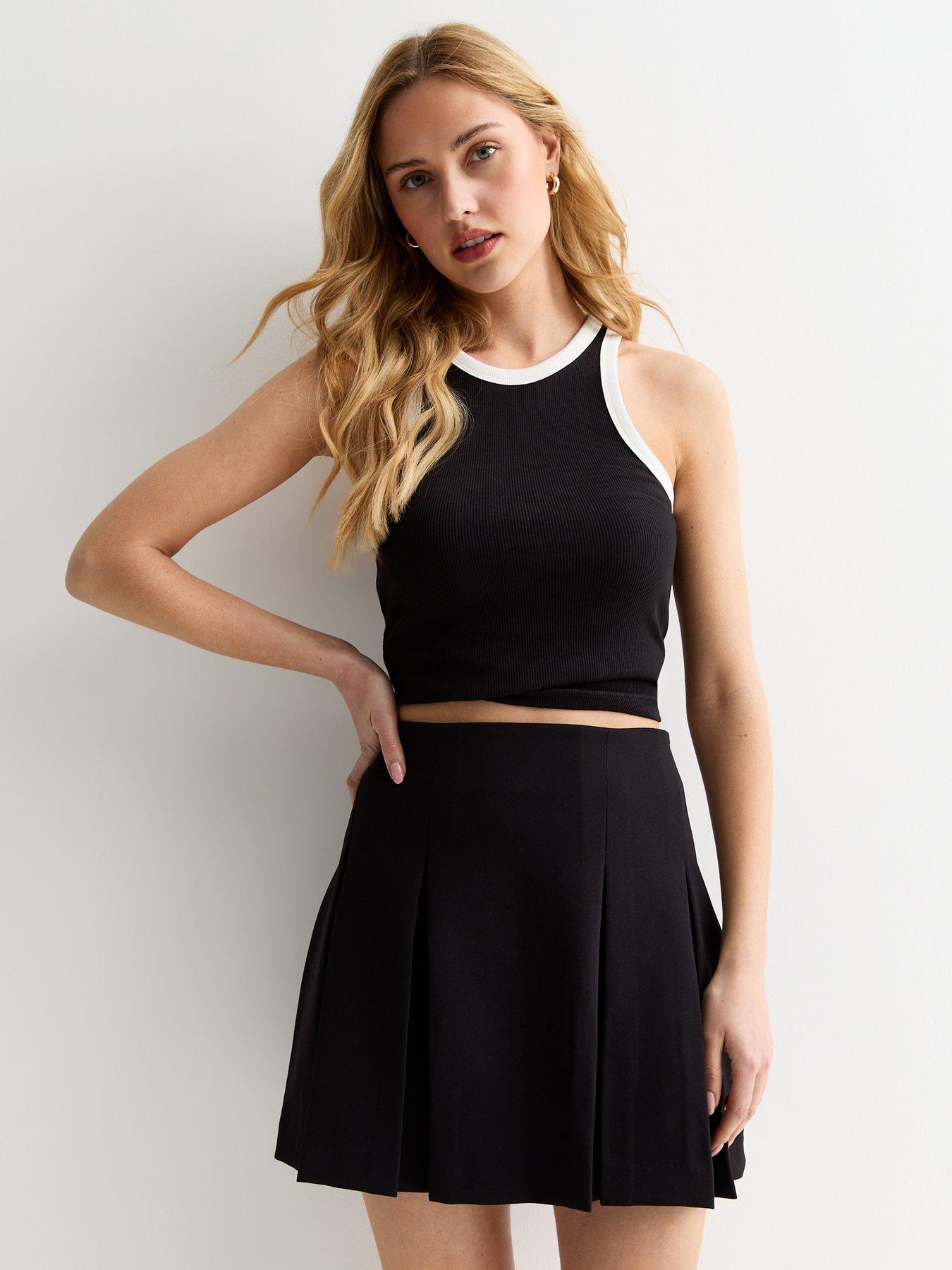 Black tight skirt new look best sale