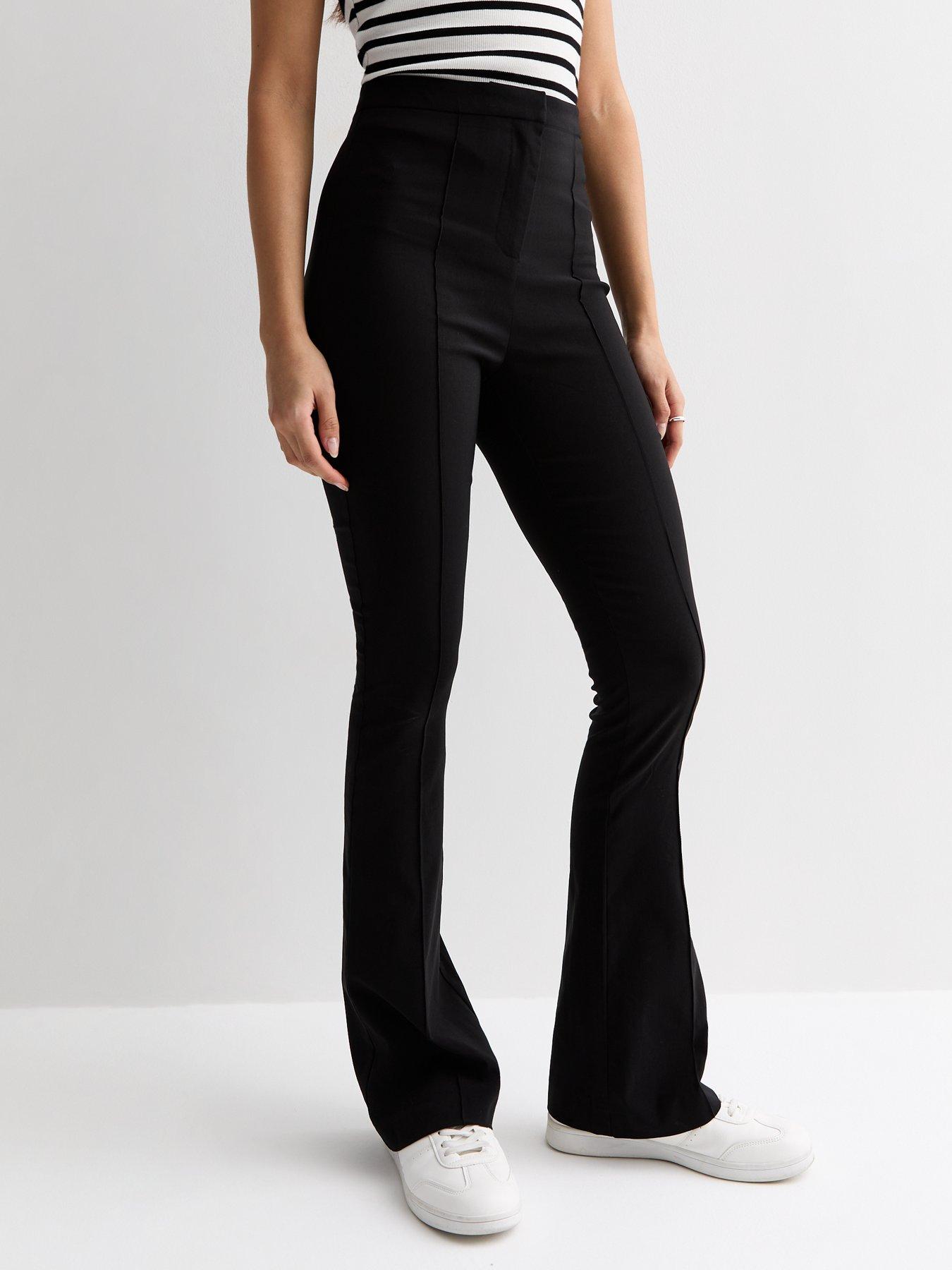 New Look Black High Waist Flared Trousers
