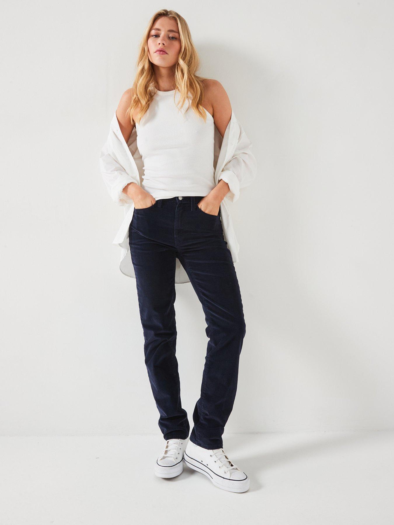 724 High Rise Straight Leg Jean Nightwatch Blue