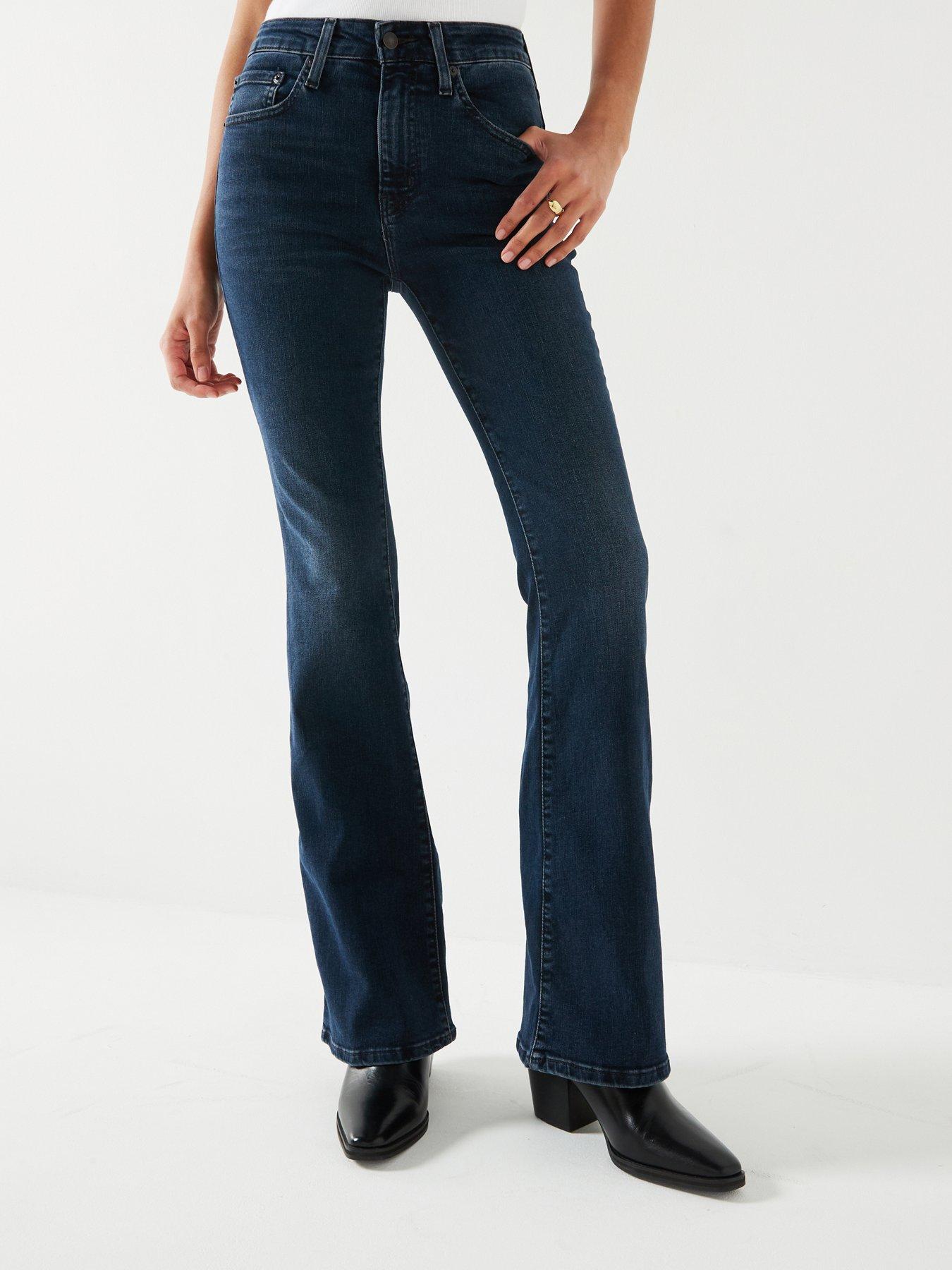 undefined 726 High Rise Flare Jean - All Systems Go - Blue