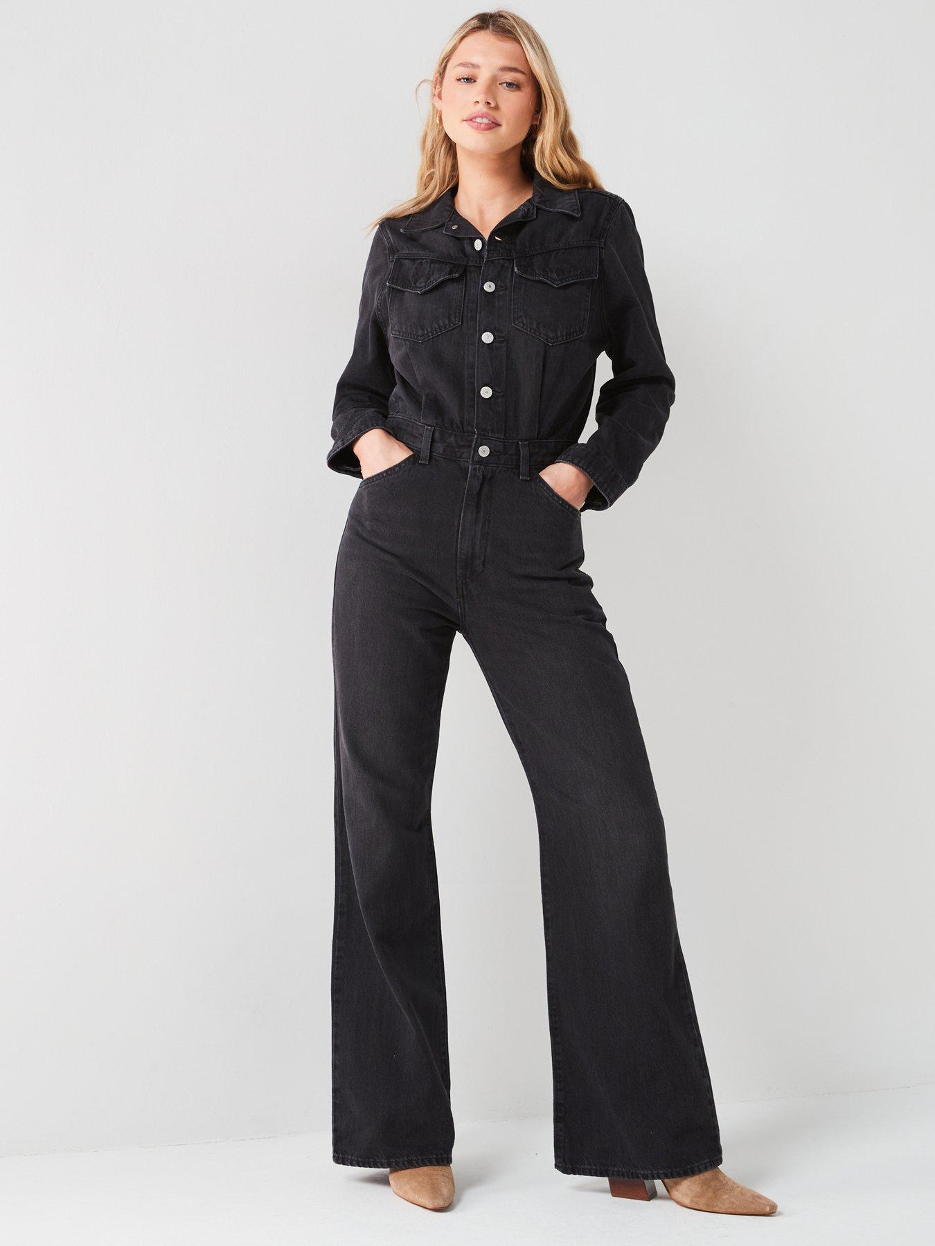 undefined Western Denim Jumpsuit - Travel Suit