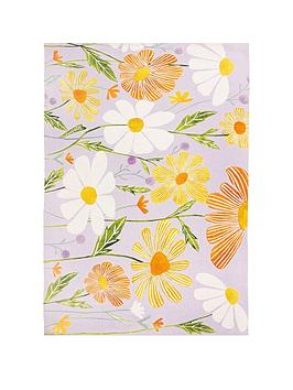 Product photograph of Wildflowers Indoor Outdoor Washable Rug 120x170cm from very.co.uk