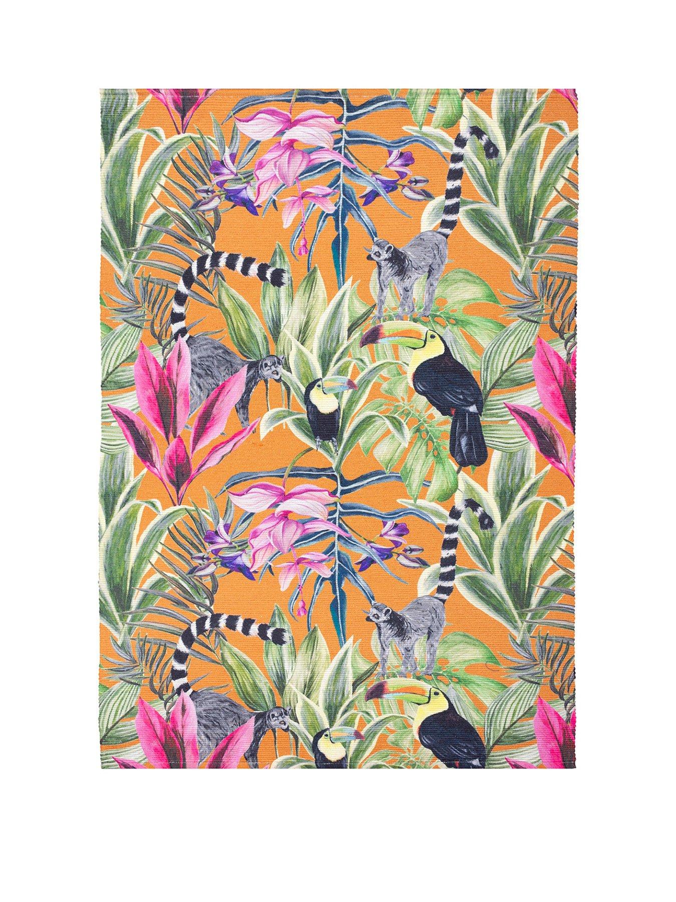 Product photograph of Kali Animals Indoor Outdoor Washable Rug from very.co.uk