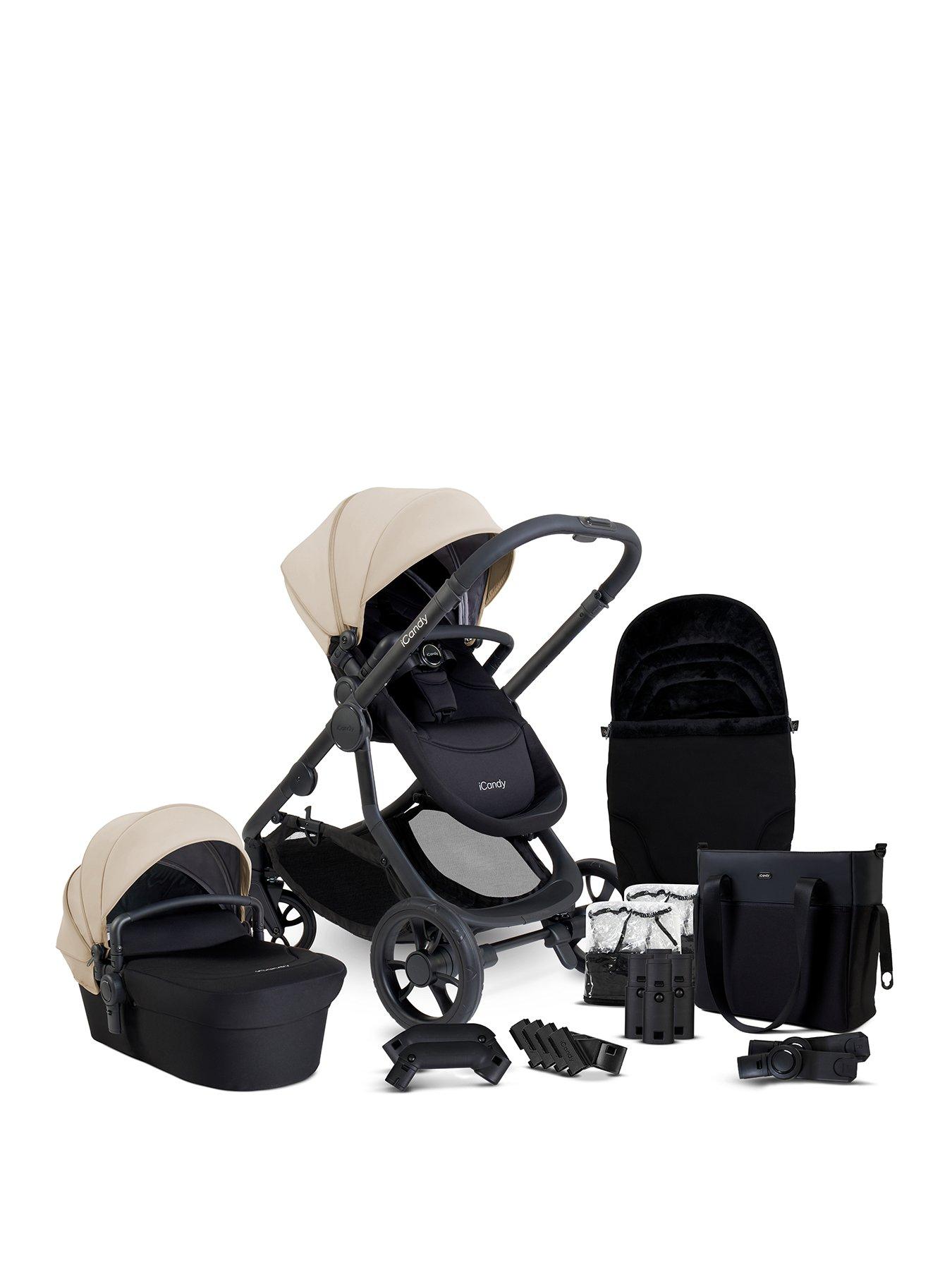 Image 1 of 7 of iCandy Orange 4 Pushchair Bundle - Latte/Black