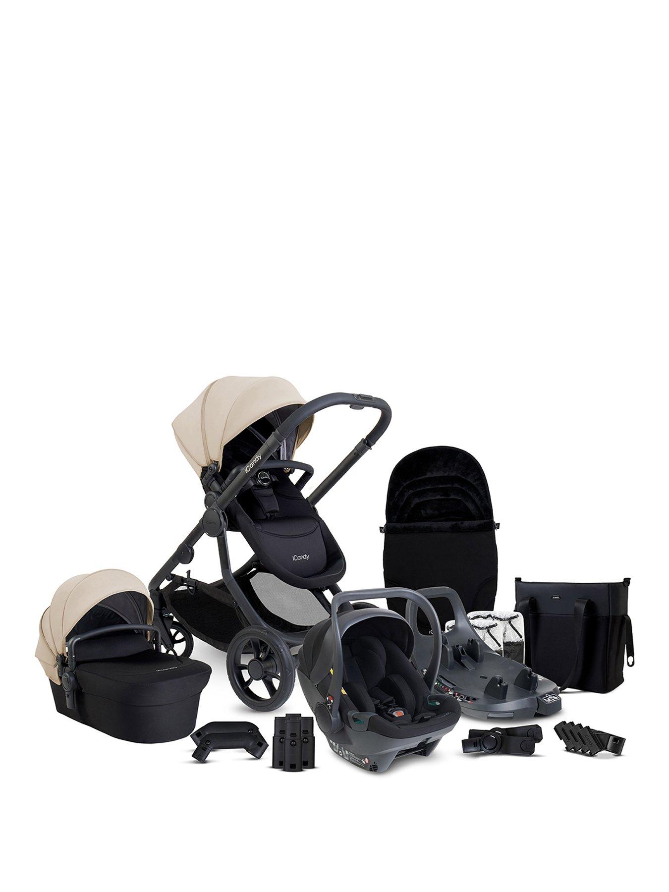 Icandy Orange 4 Travel System With Cocoon 360 Car Seat - Latte
