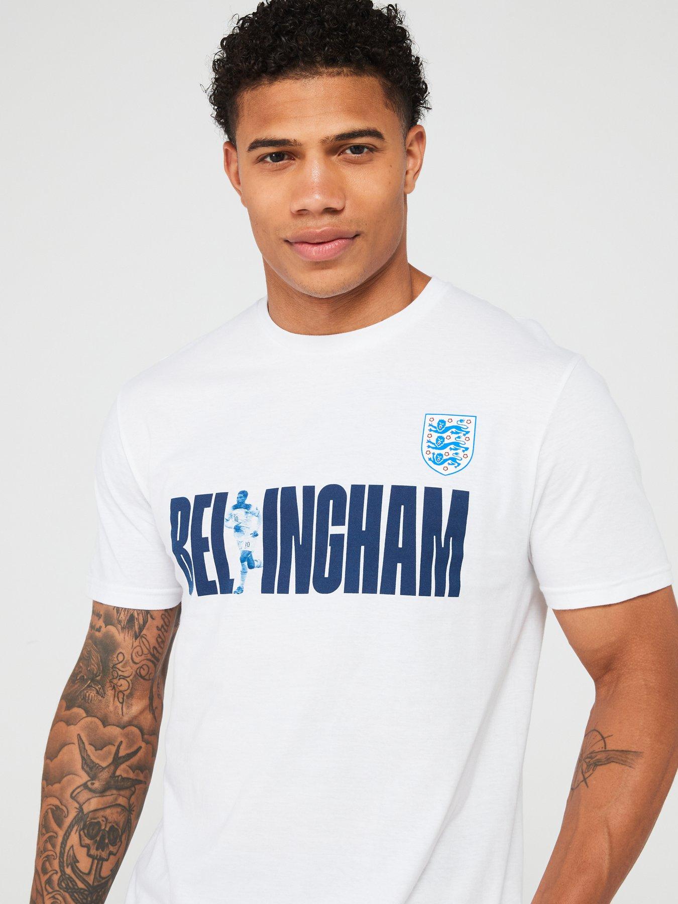 England Mens Bellingham Name & Number T-shirt-white | Very.co.uk