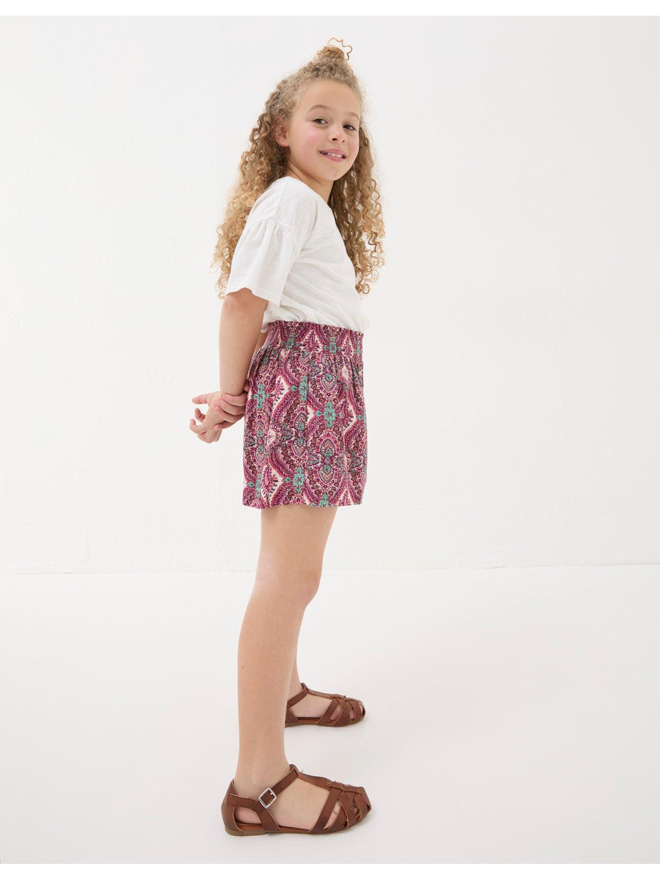 FatFace Girls Paisley Print Flippy Shorts Multi Very