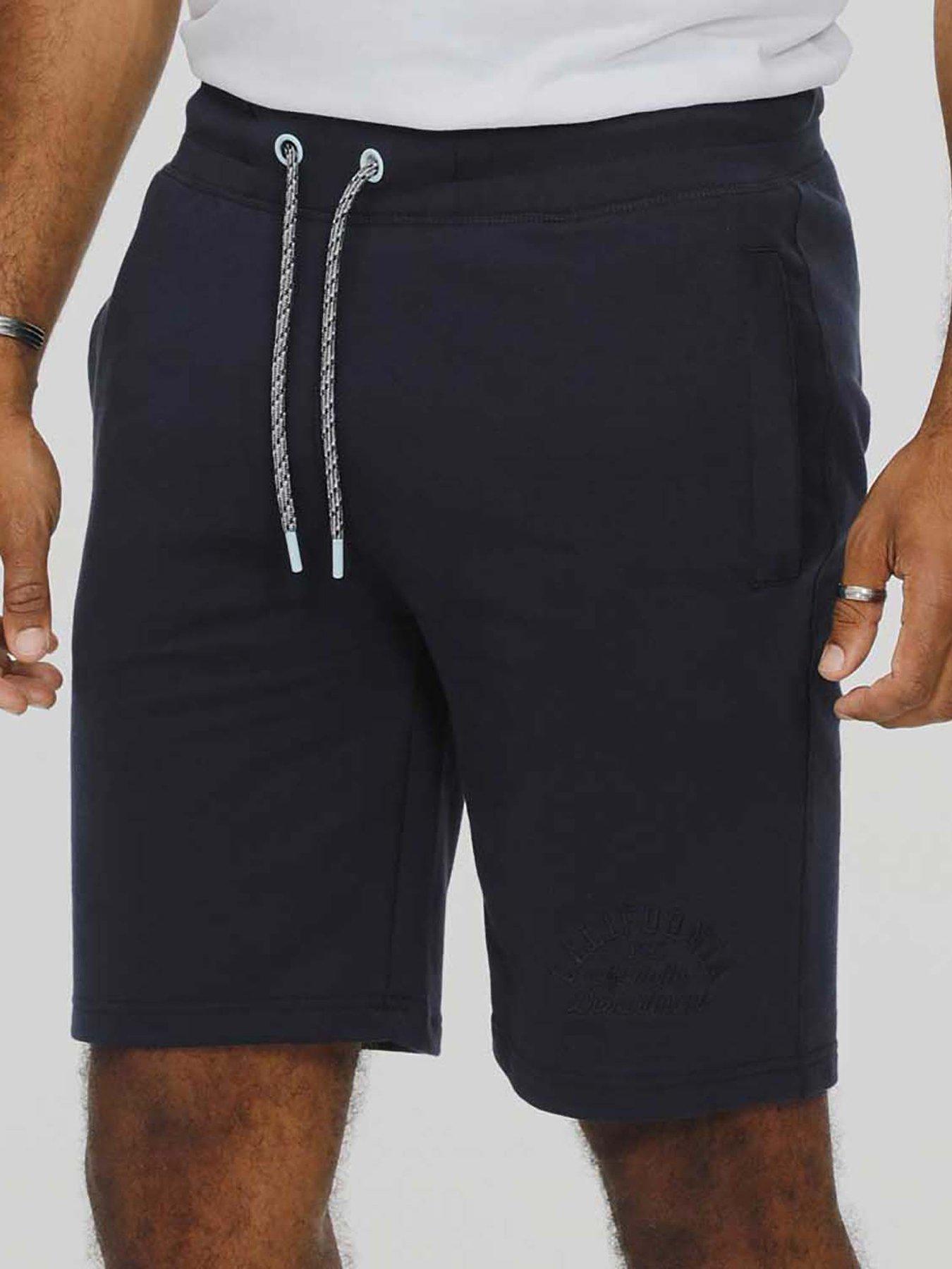 D555 Stefan Elasticated Waist Shorts - Navy