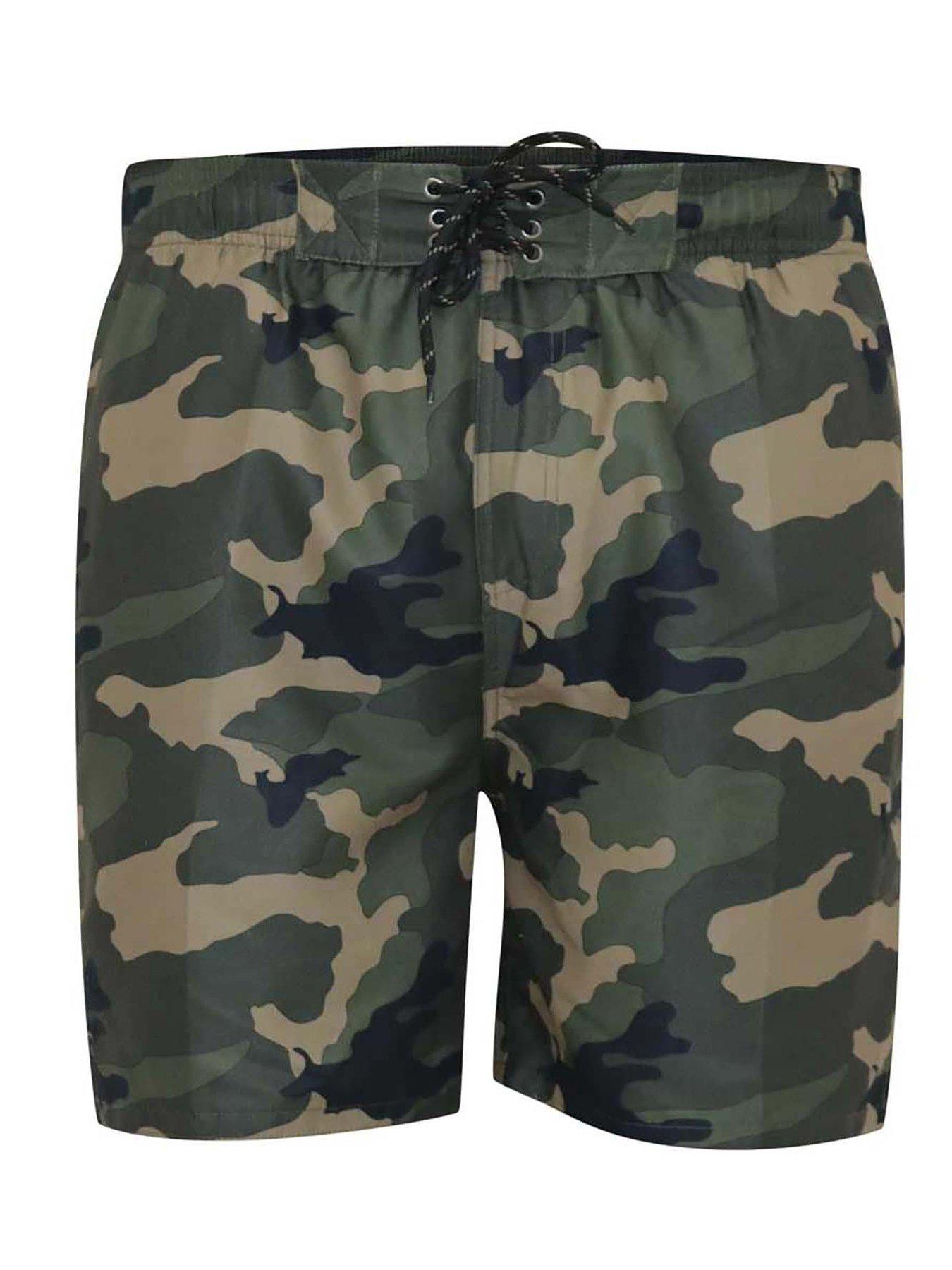 Image 3 of 4 of D555 Kody Camo Printed Swim Shorts - Camo - Green