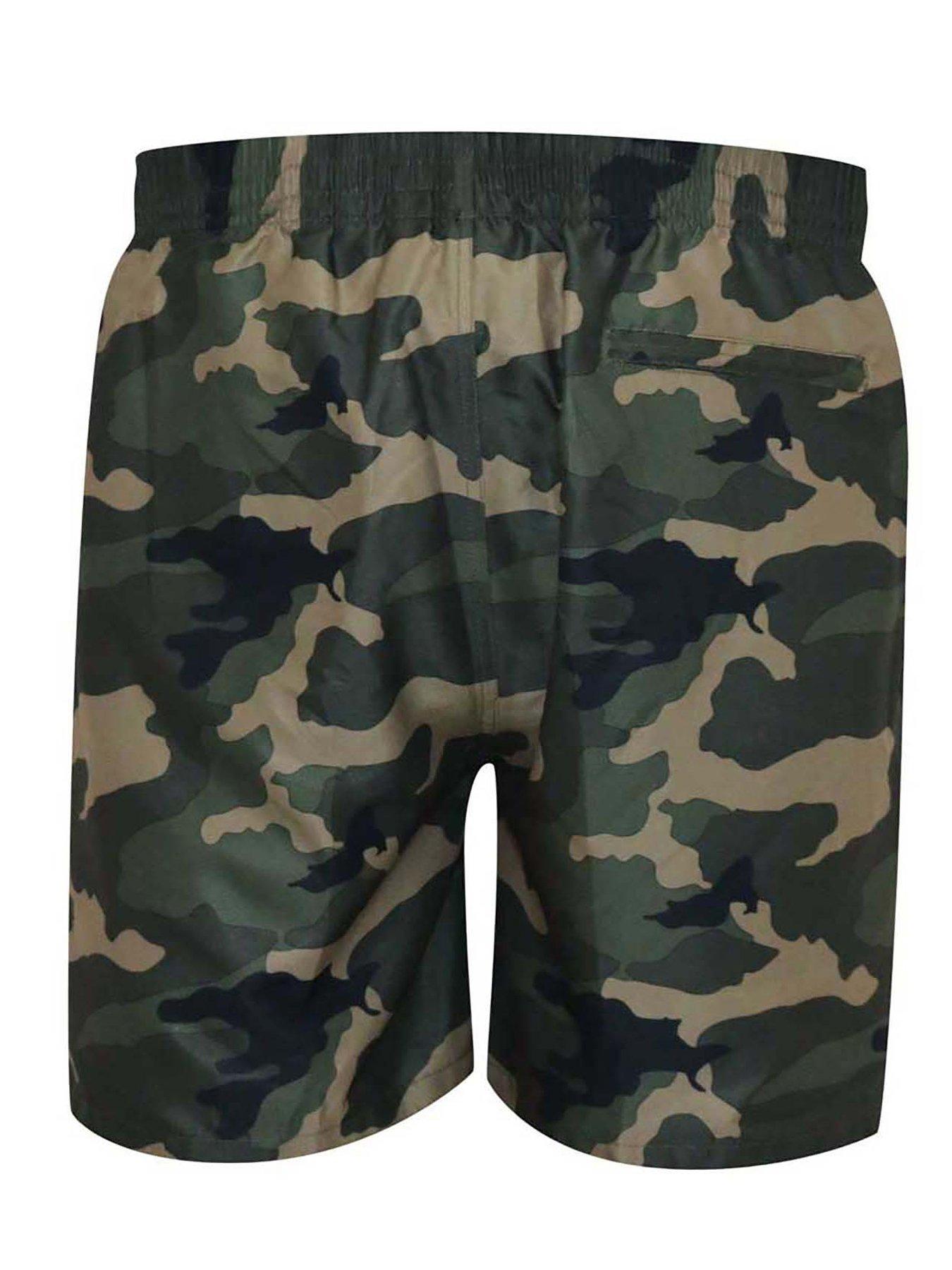 Image 4 of 4 of D555 Kody Camo Printed Swim Shorts - Camo - Green
